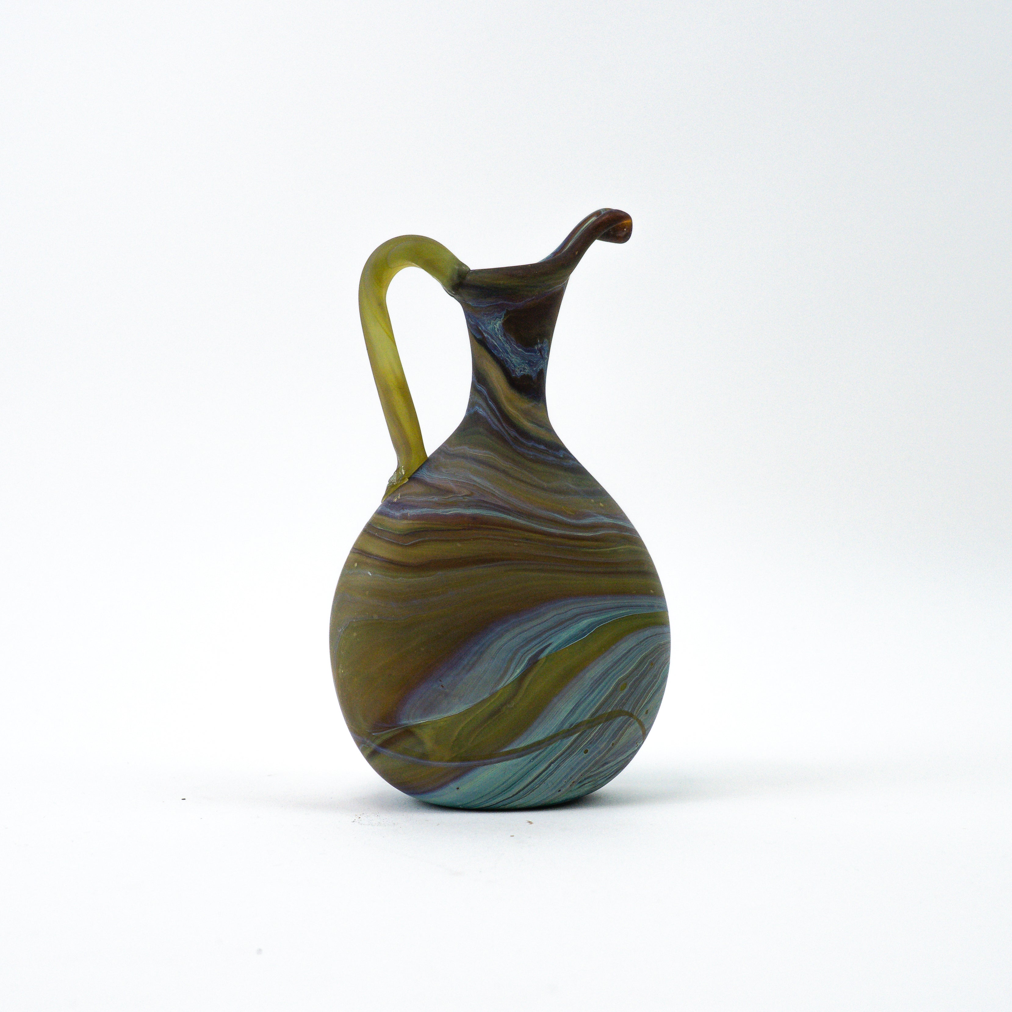 Hebron Mini Carafe / Vase Brown – Recycled Glass & Handblown