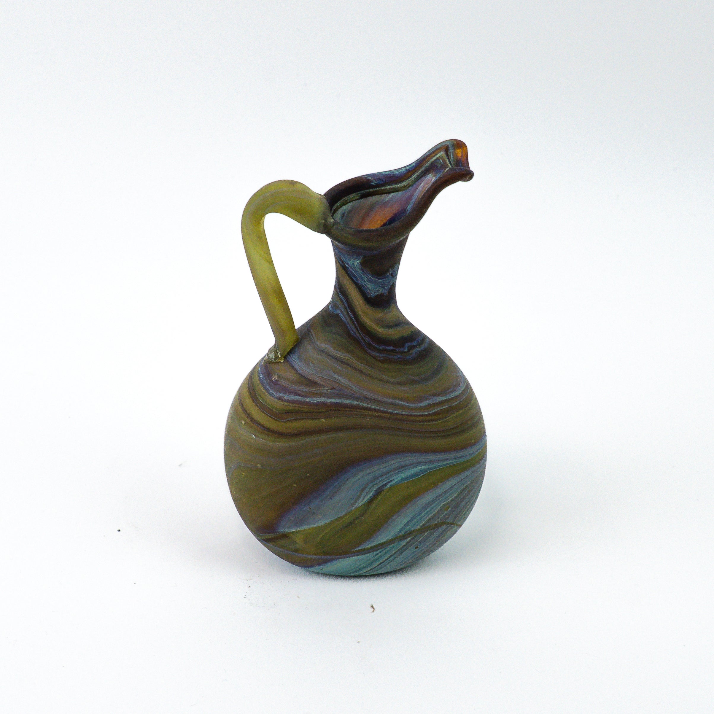Hebron Mini Carafe / Vase Brown – Recycled Glass & Handblown