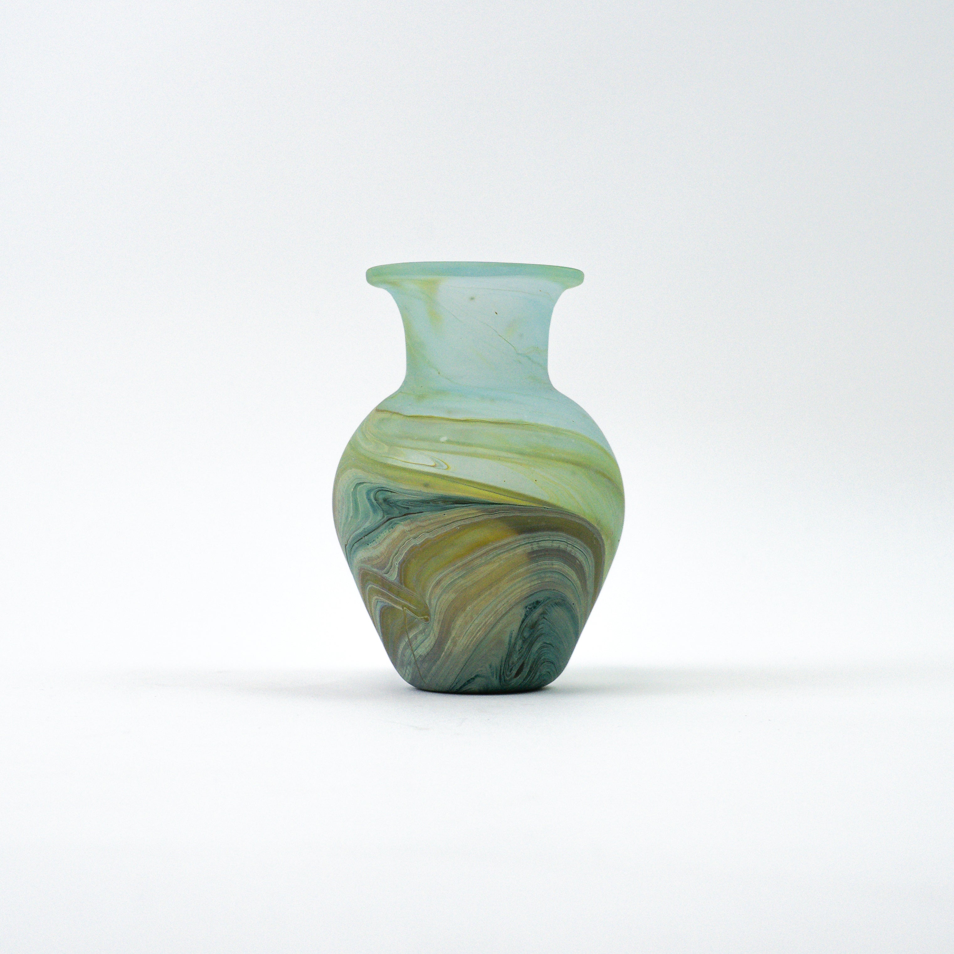 Hebron Mini Vase Lime Green – Recycled Glass & Handblown