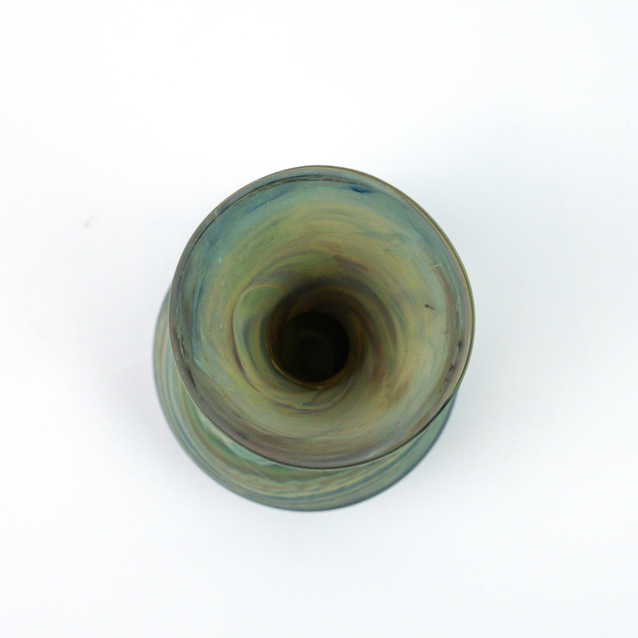 Hebron Mini Vase Green – Recycled Glass & Hand-Blown