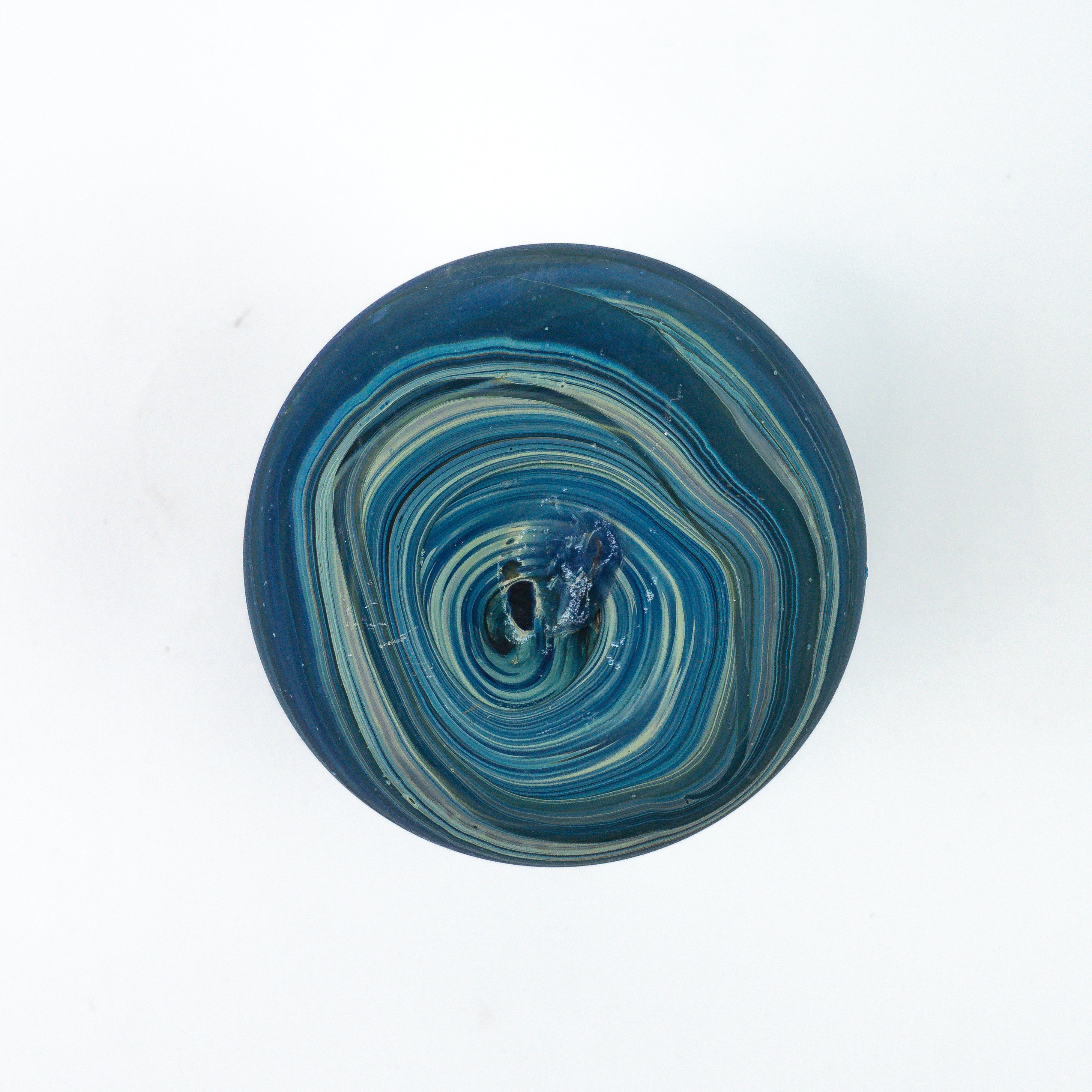 Hebron Mini Vase Blue – Recycled Glass & Hand-blown