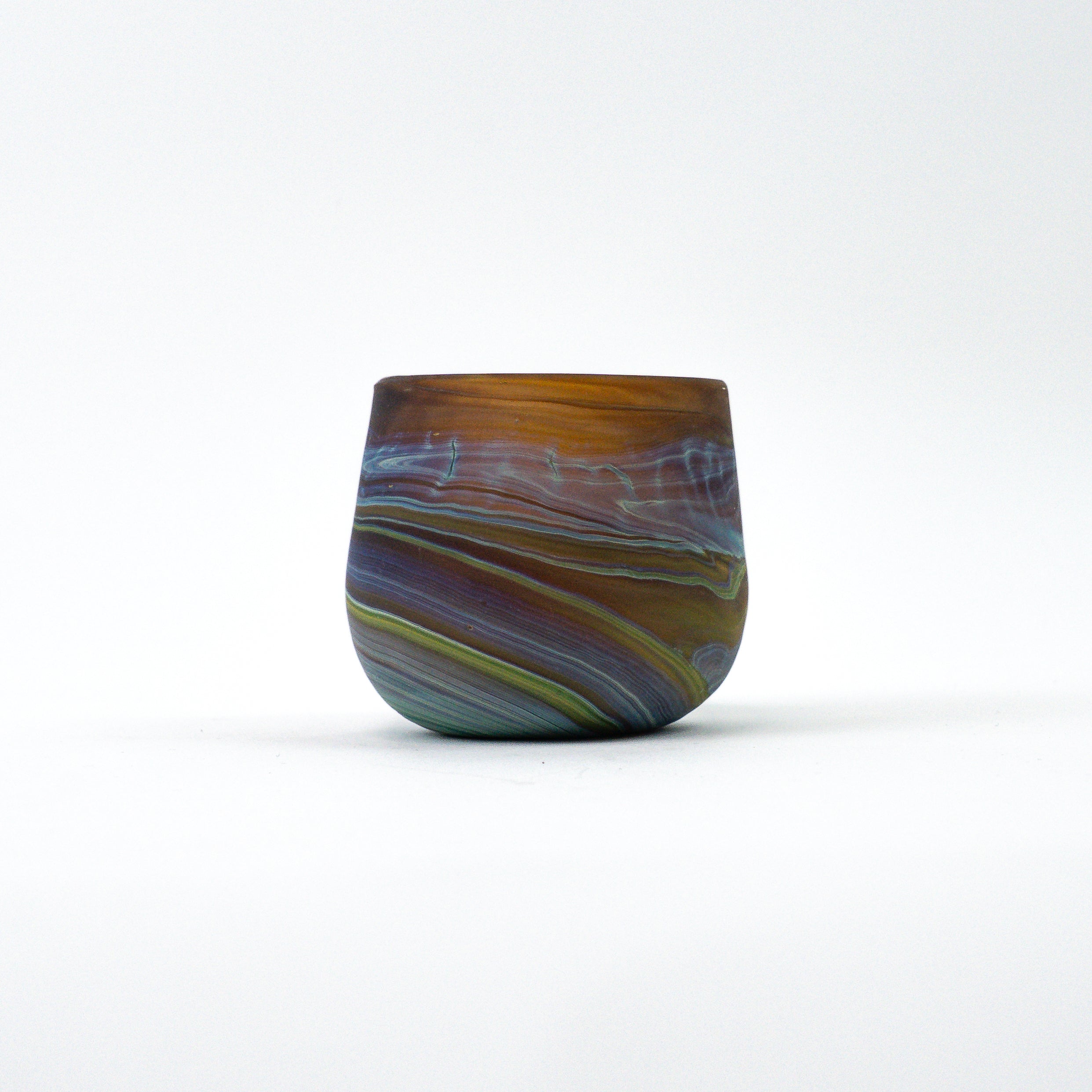Hebron Mini Mug Brown – Recycled Glass & Hand-Blown
