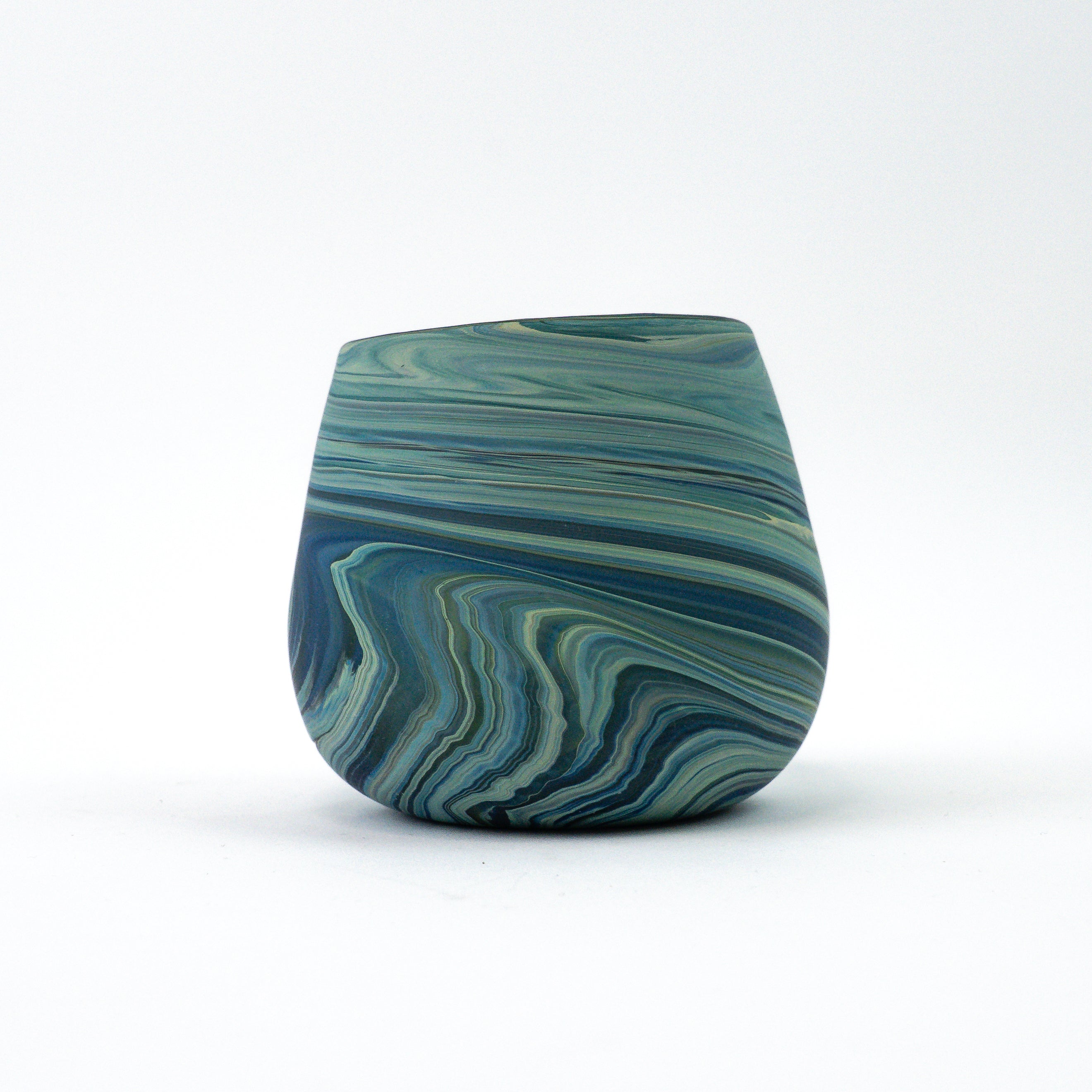 Hebron Mug Light Blue – Recycled Glass & Handblown