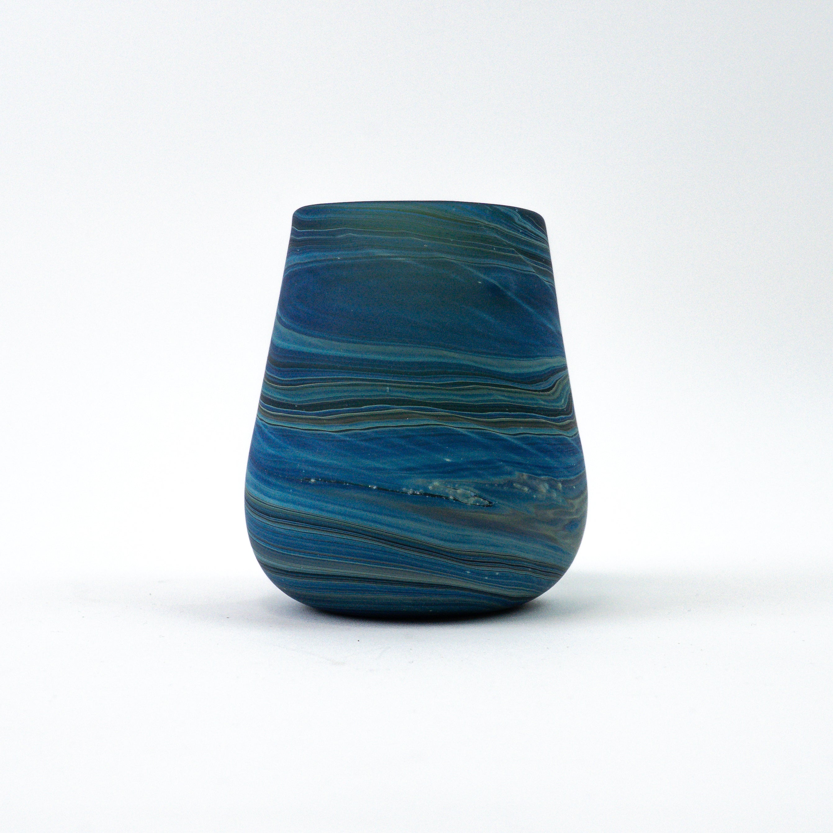 Hebron Blue Mug – Recycled Glass & Hand-Blown