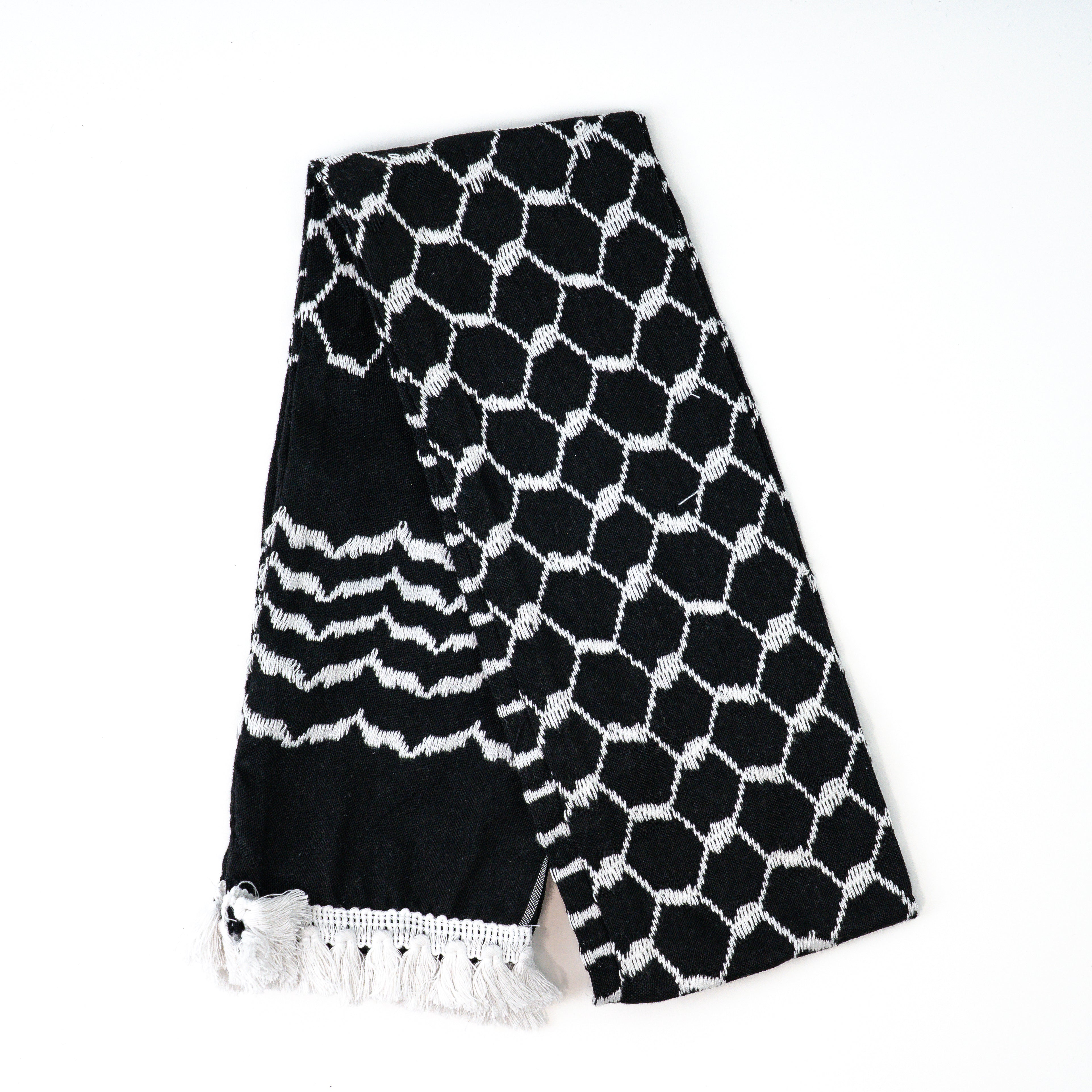 Black Kuffiyeh Scarf