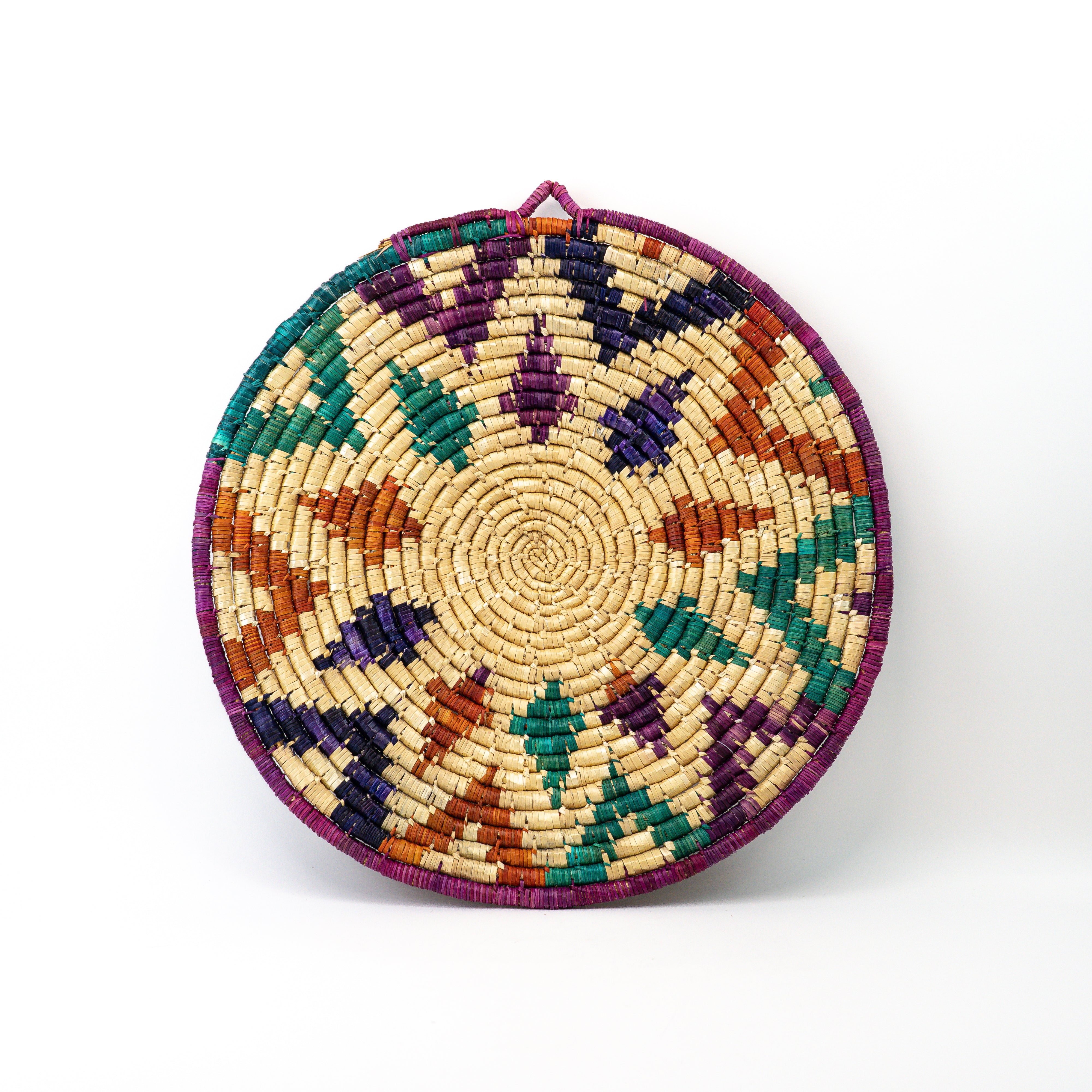 Handgeflochtenes Stroh-Tablett Ø 50 cm