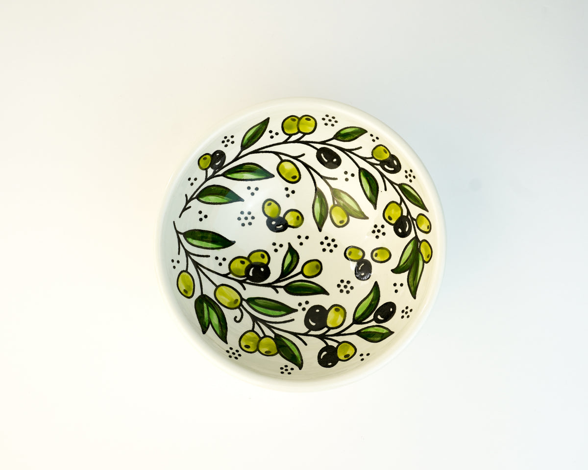 15cm bowl - olive pattern