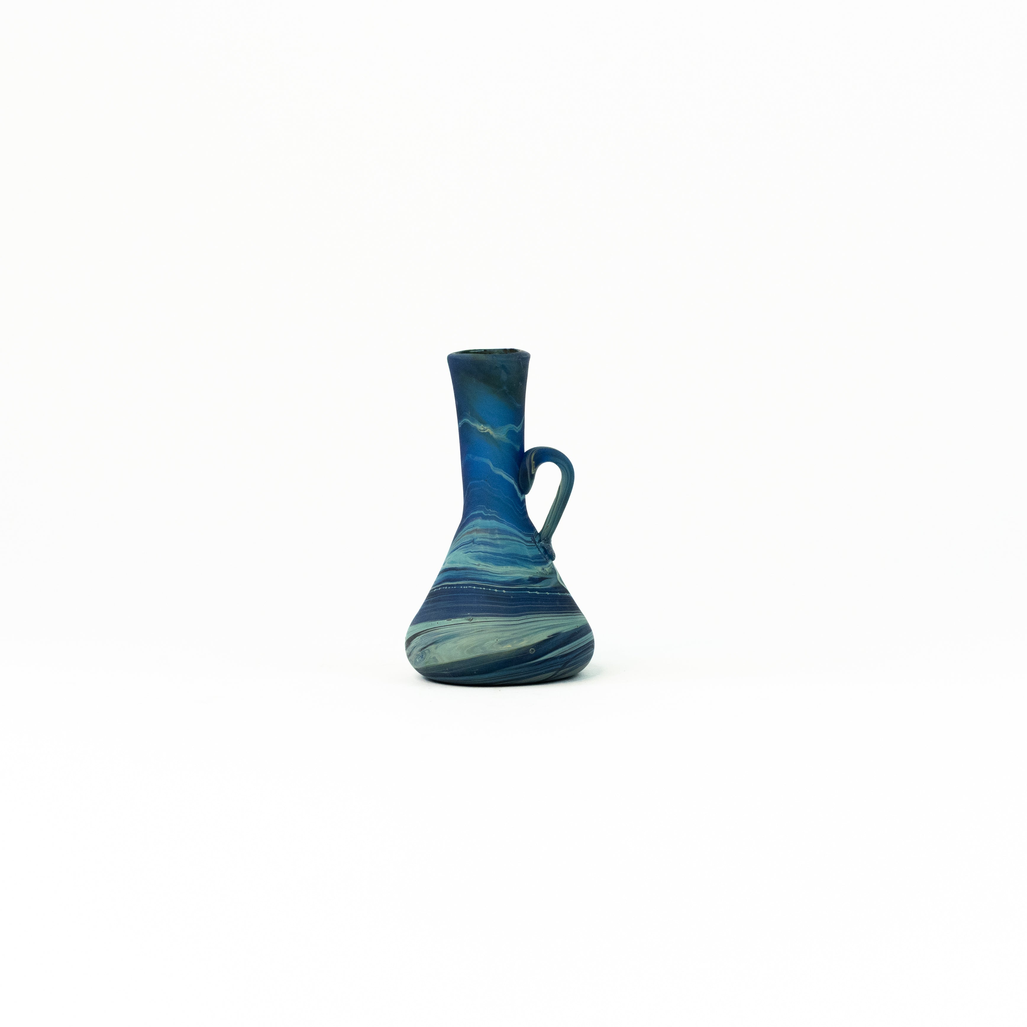 NEU XS Dekoration Blau – Recyceltes Glas & Handgeblasen