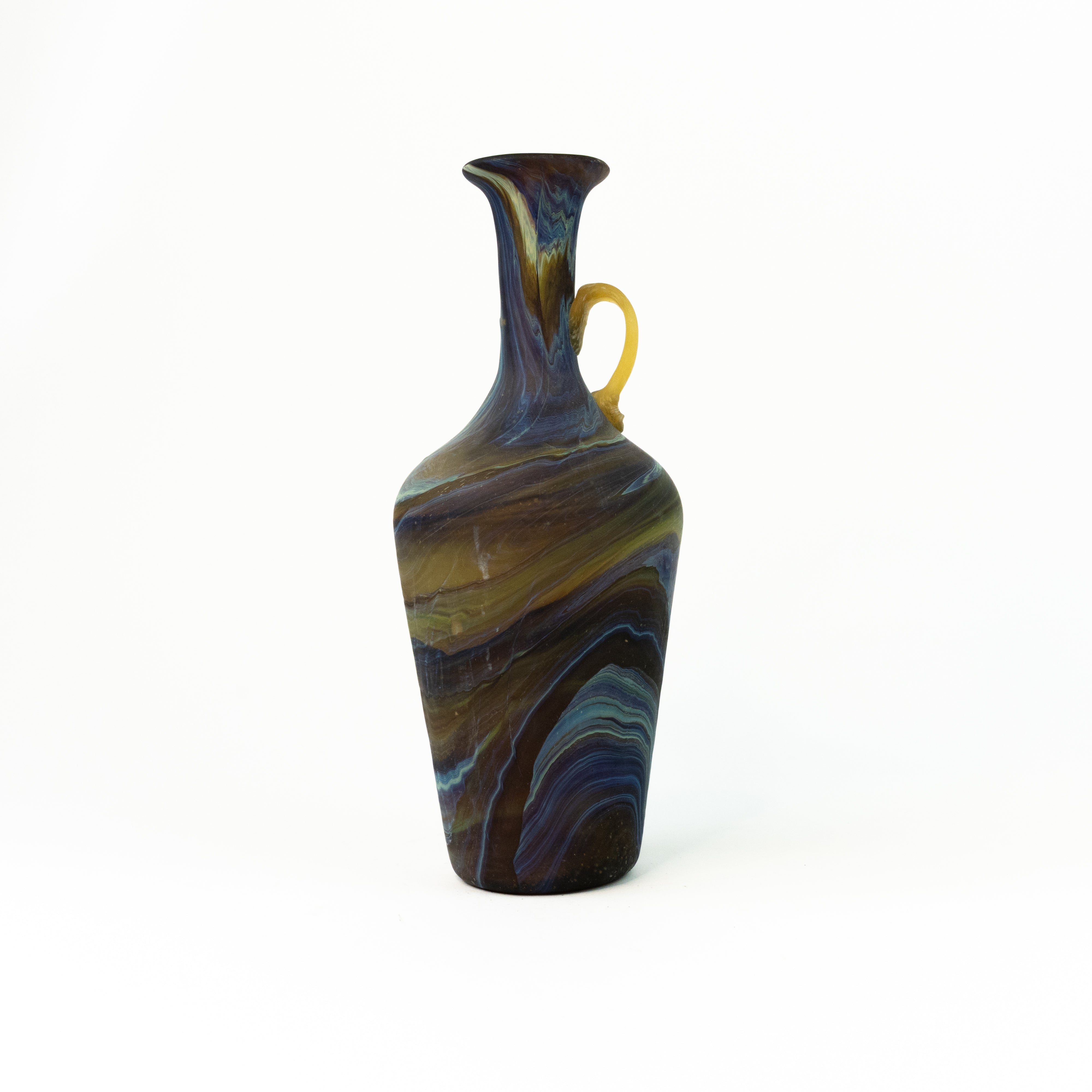 NEU Vase / Karaffe Braun – Recyceltes Glas & Handgeblasen