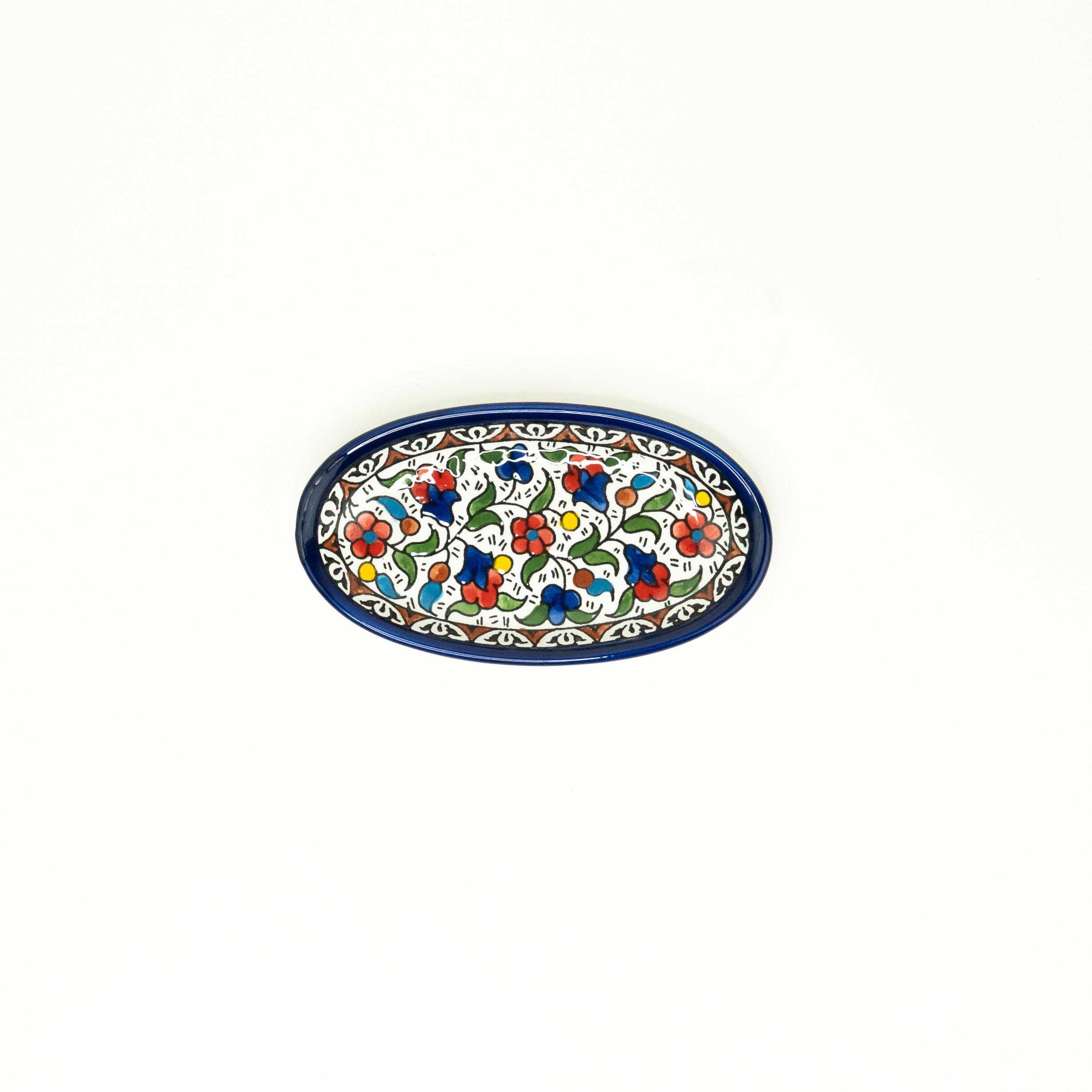 NEU Servierschale Oval 16/11 cm bunt
