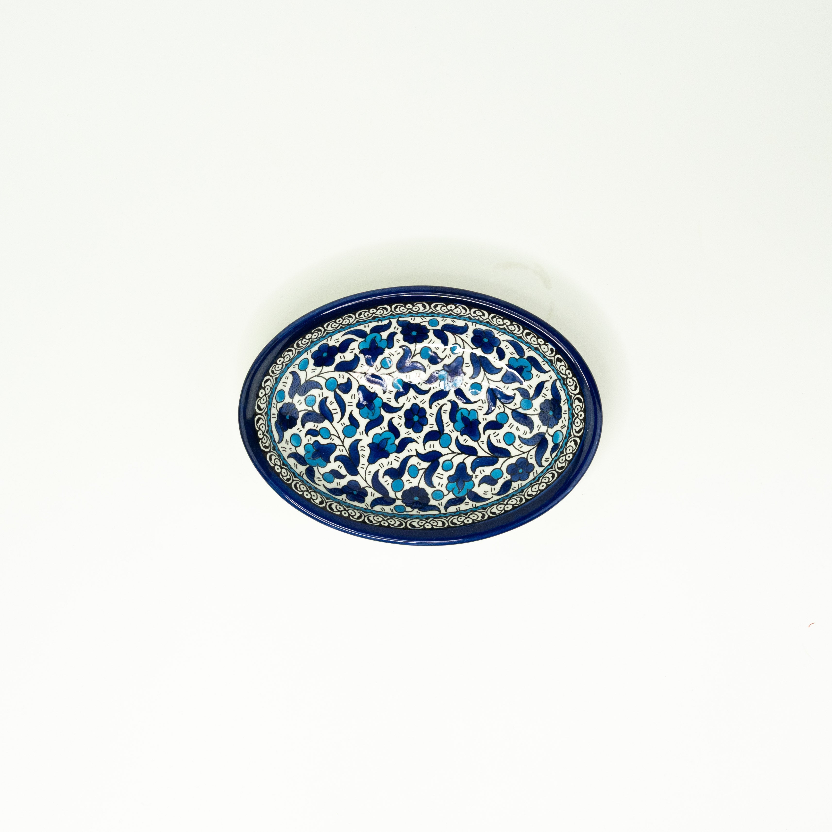 Oval 22 cm tief Babyblue