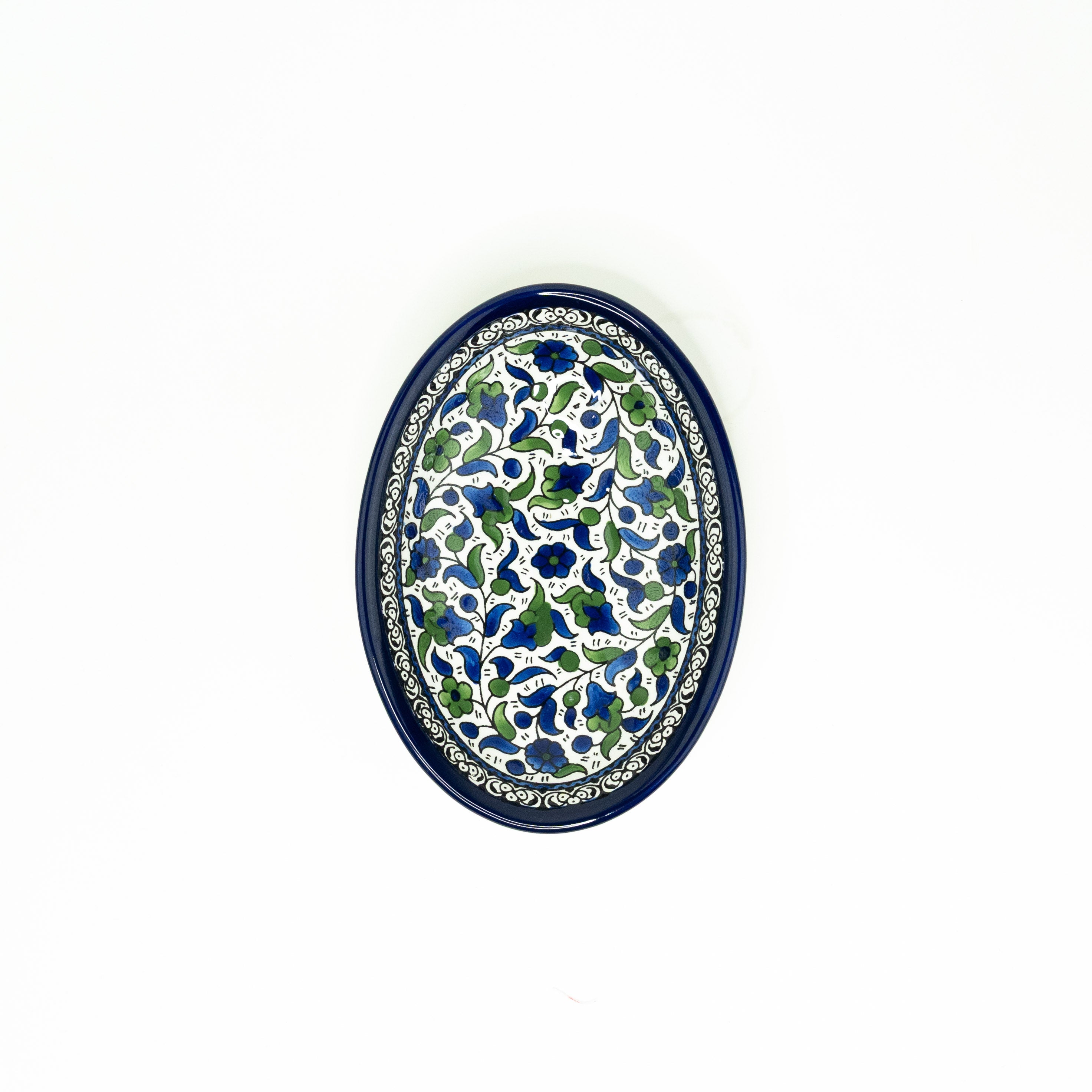 Oval 22 cm tief grün