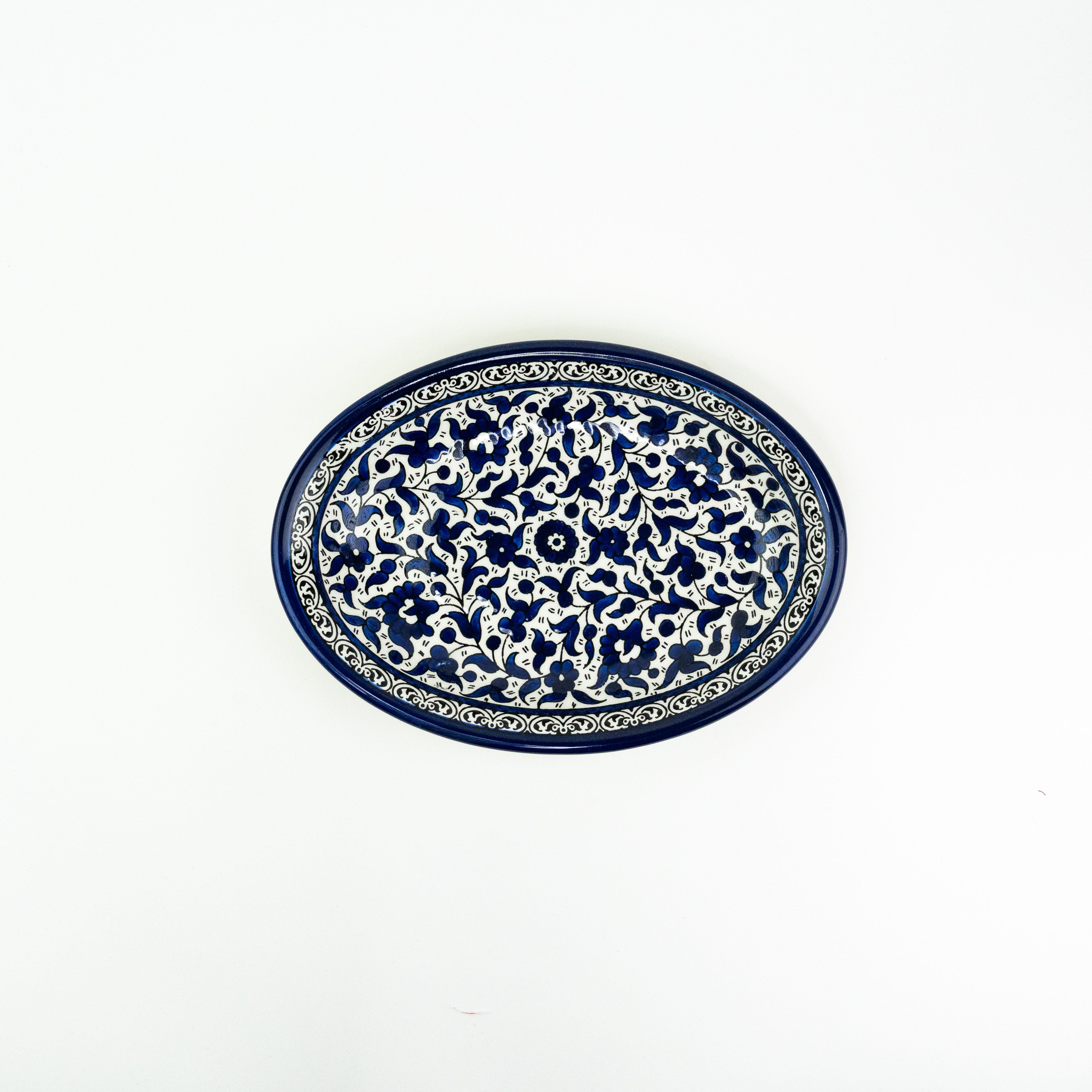 Oval 30 cm tief Alkhalil blau