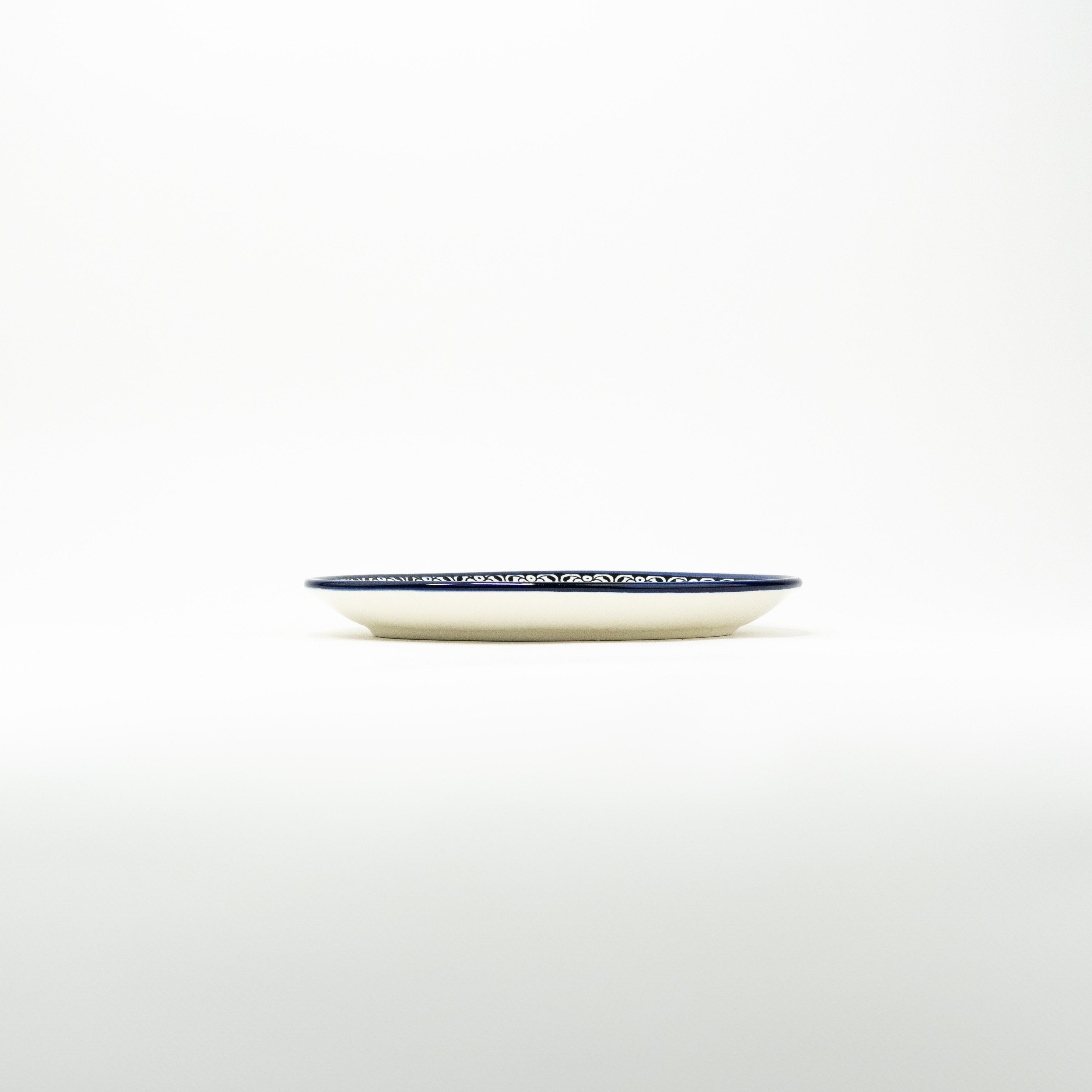 Oval 22 cm flach bunt