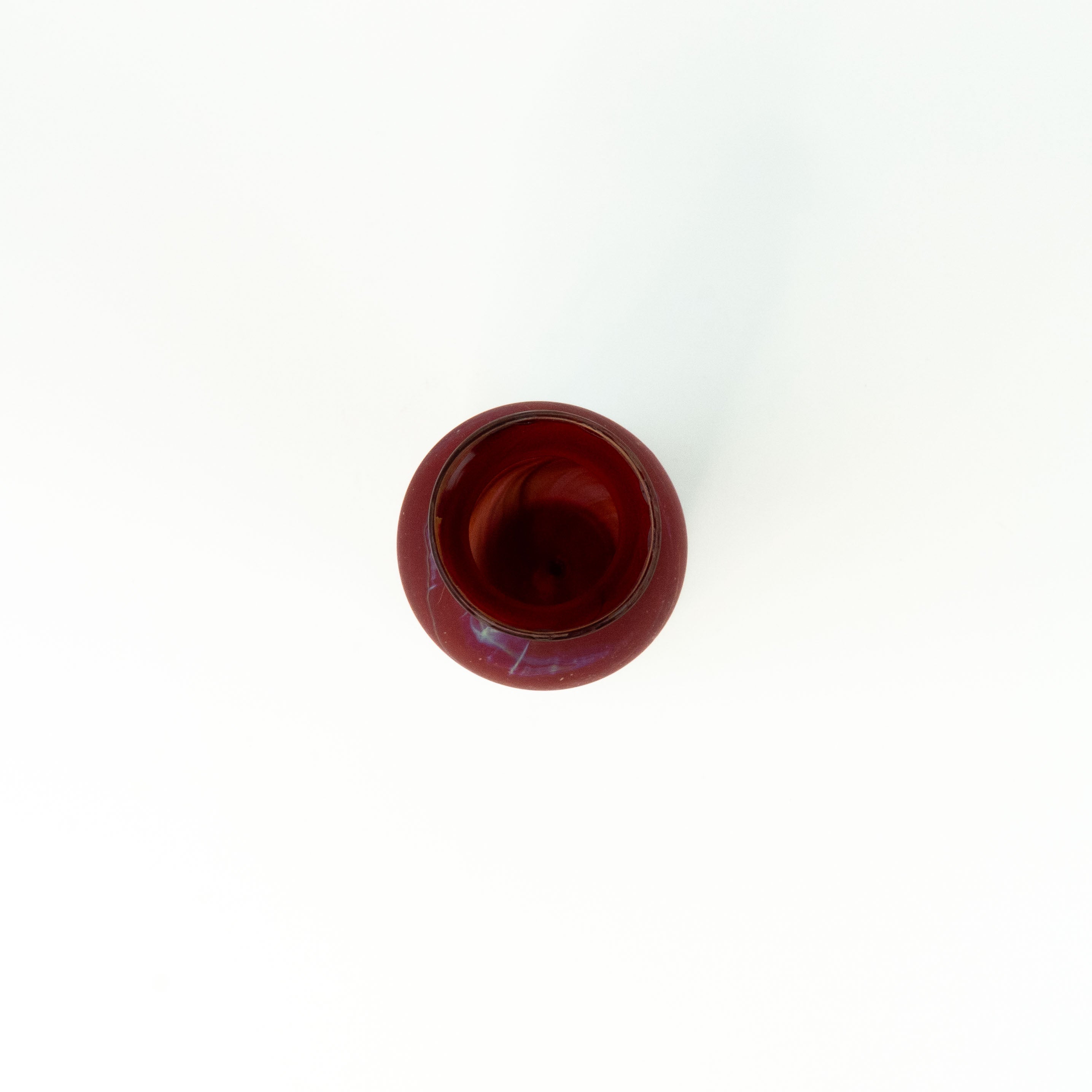 NEU Vase Rot – Recyceltes Glas & Handgeblasen