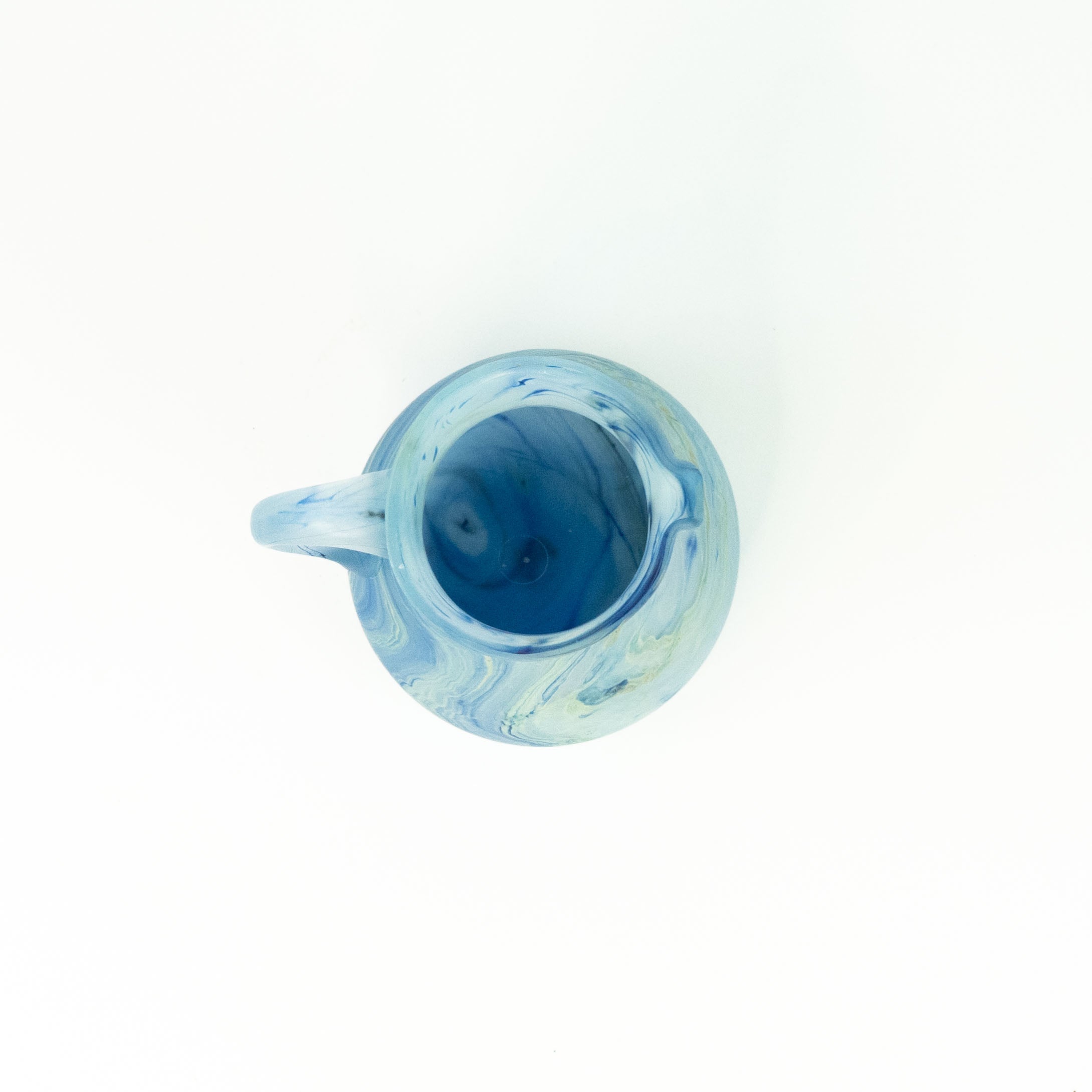 NEU Karaffe Baby-Blue – Recyceltes Glas & Handgeblasen