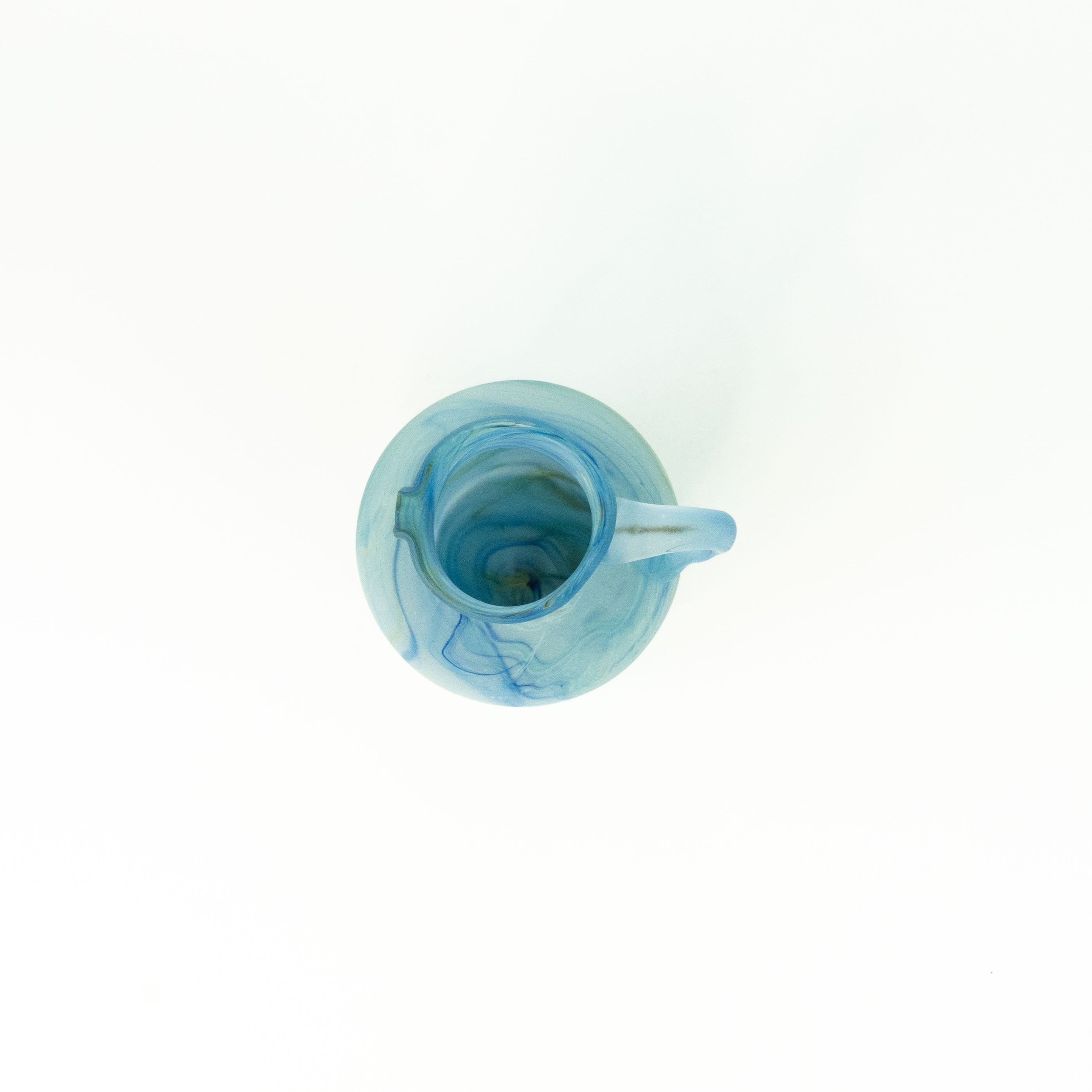 NEU Karaffe Baby-Blue – Recyceltes Glas & Handgeblasen
