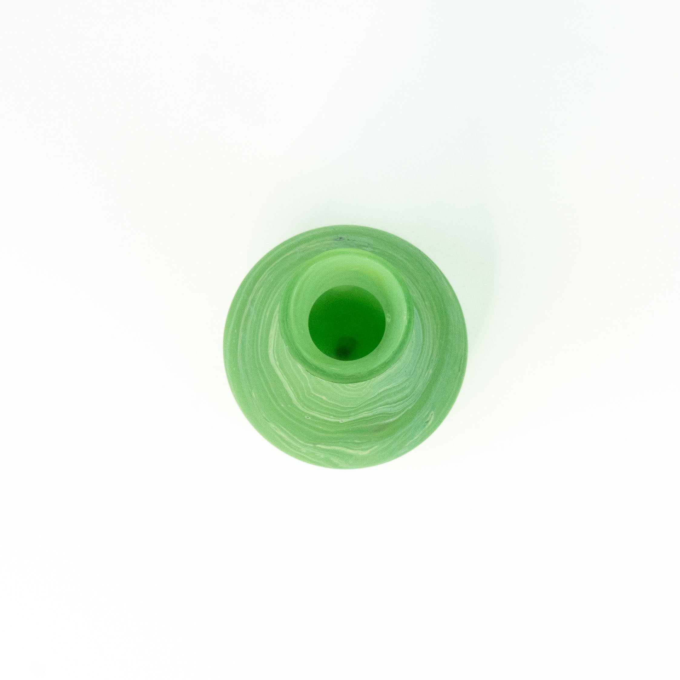 NEU Vase / Karaffe Limette Grün – Recyceltes Glas & Handgeblasen