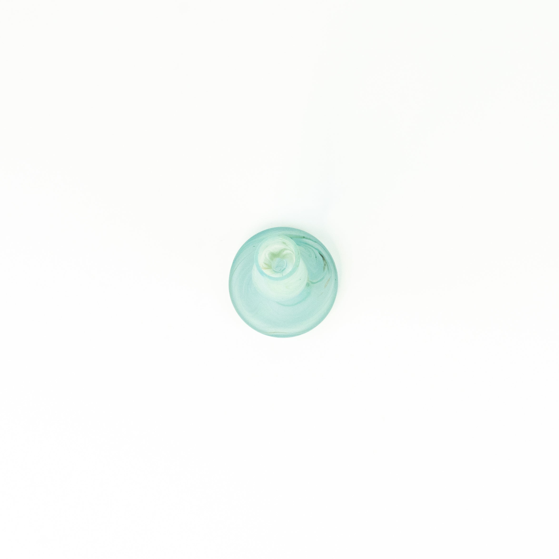 NEU Mini Kerzenständer Babyblue – Recyceltes Glas & Handgeblasen