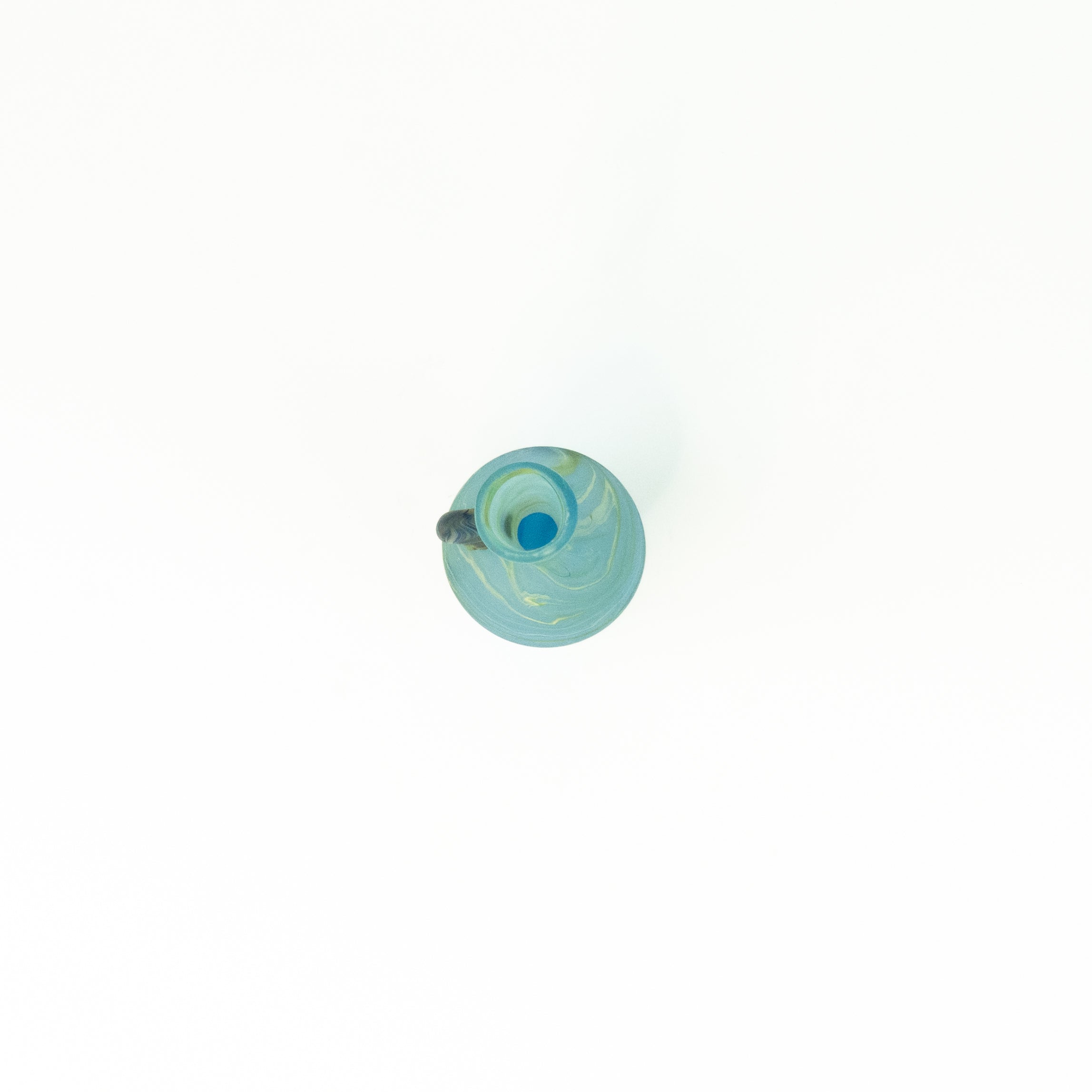 NEU Mini Vase / Karaffe Babyblue – Recyceltes Glas & Handgeblasen