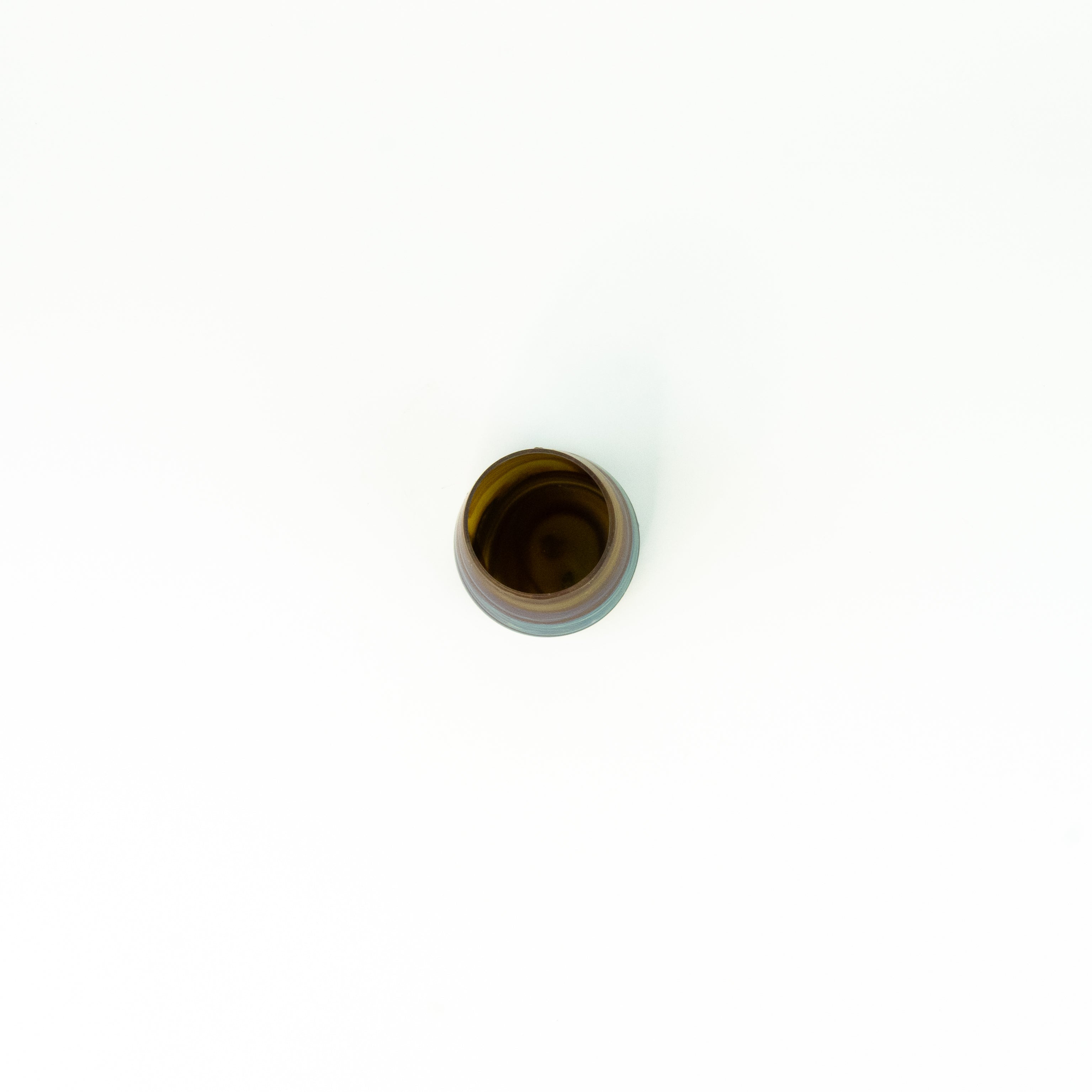 Neu Glas Braun ± 400 curved/long – Recyceltes Glas & Handgeblasen