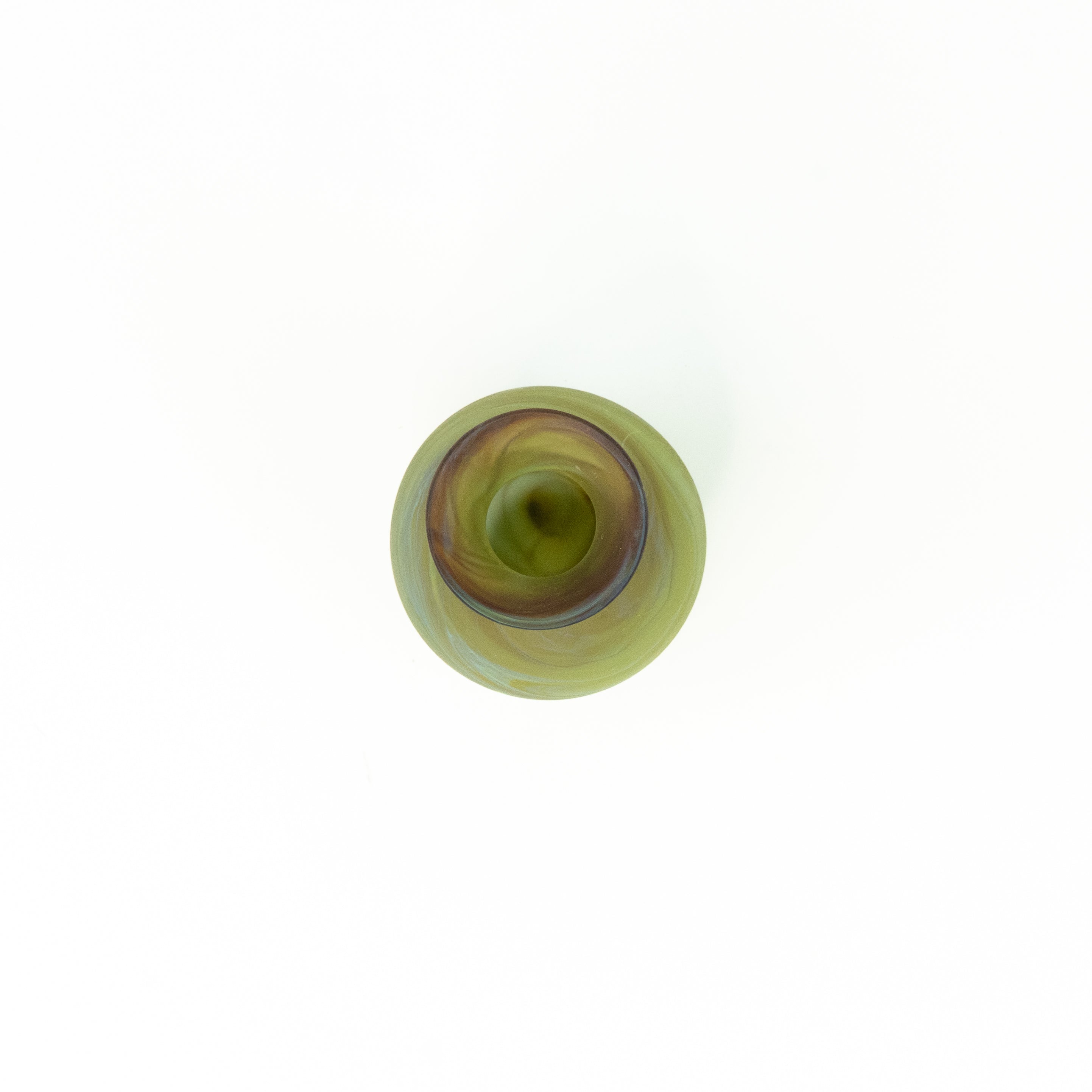 NEU Mini Vase / Karaffe braun – Recyceltes Glas & Handgeblasen