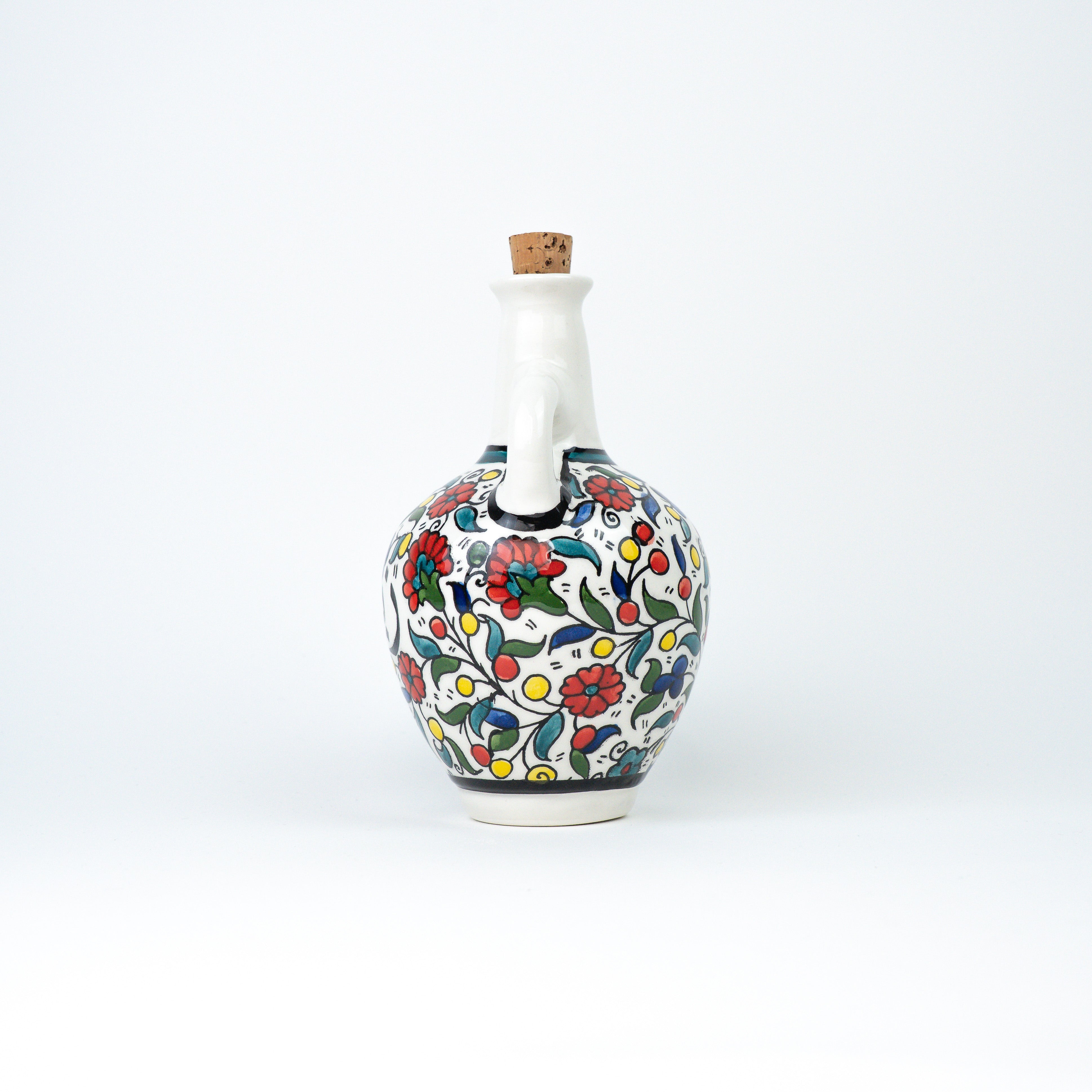 Ölkanne Blume türkis