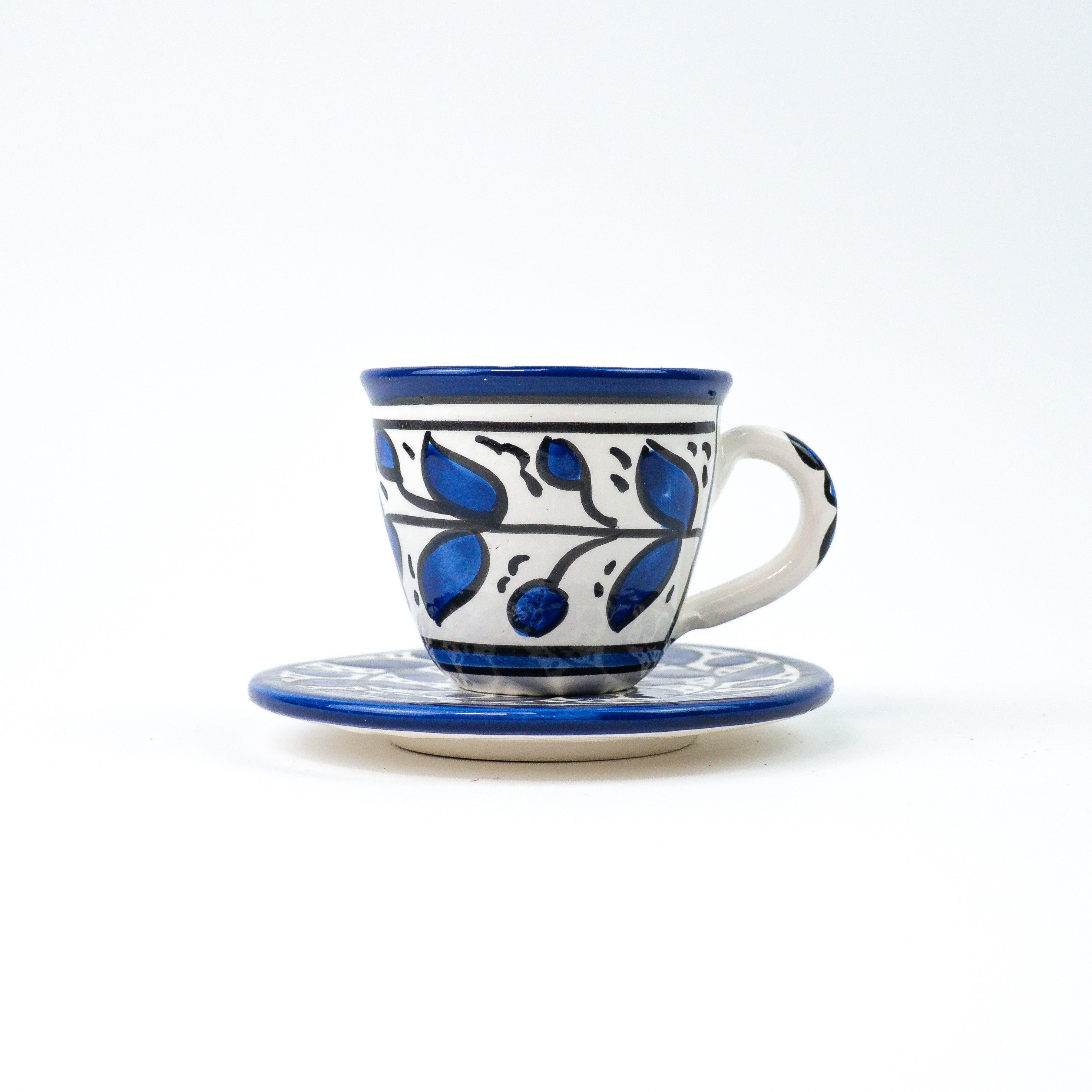 Espresso cup and saucer - Alkhalil blue