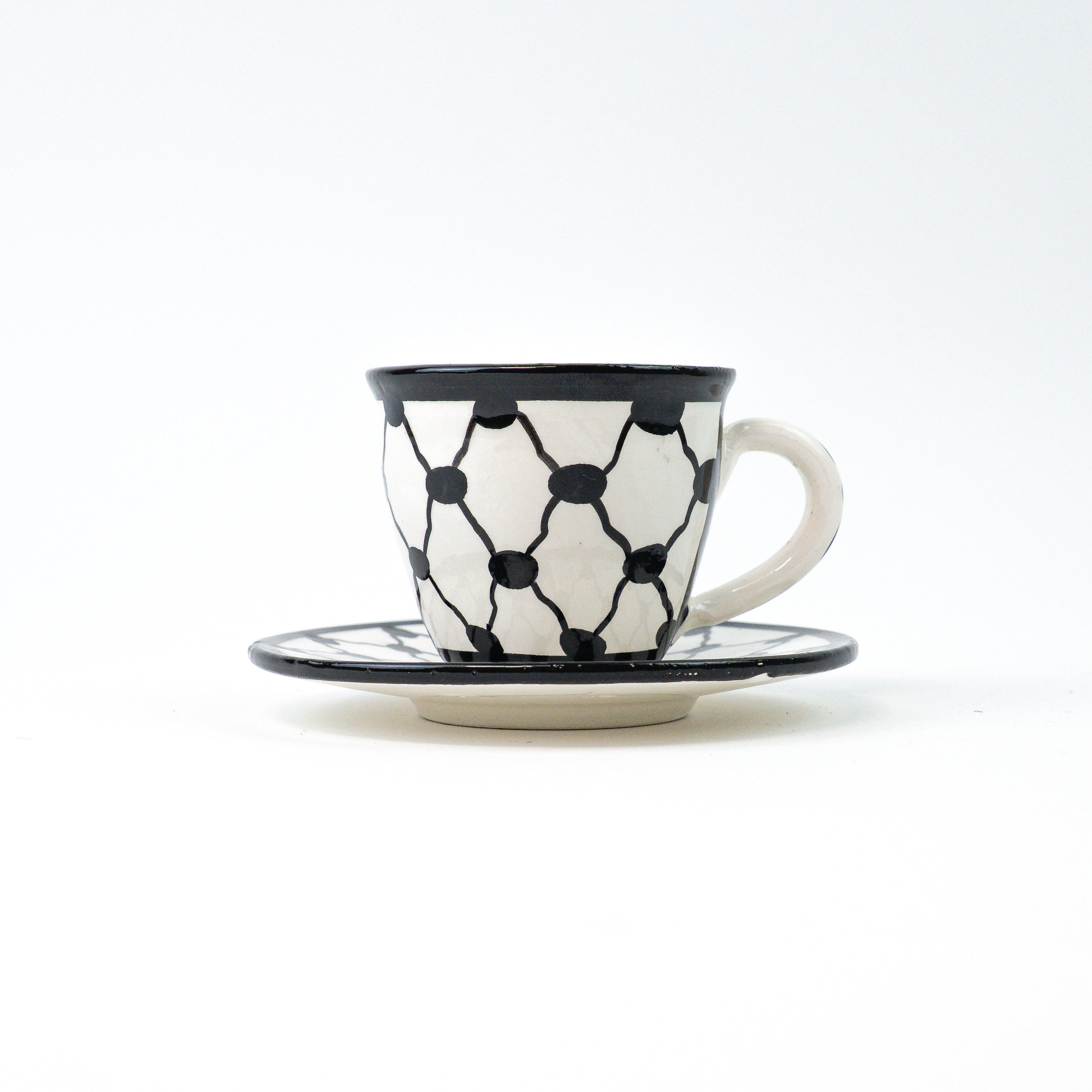 Kuffiyeh Esspressotasse mit unterteller