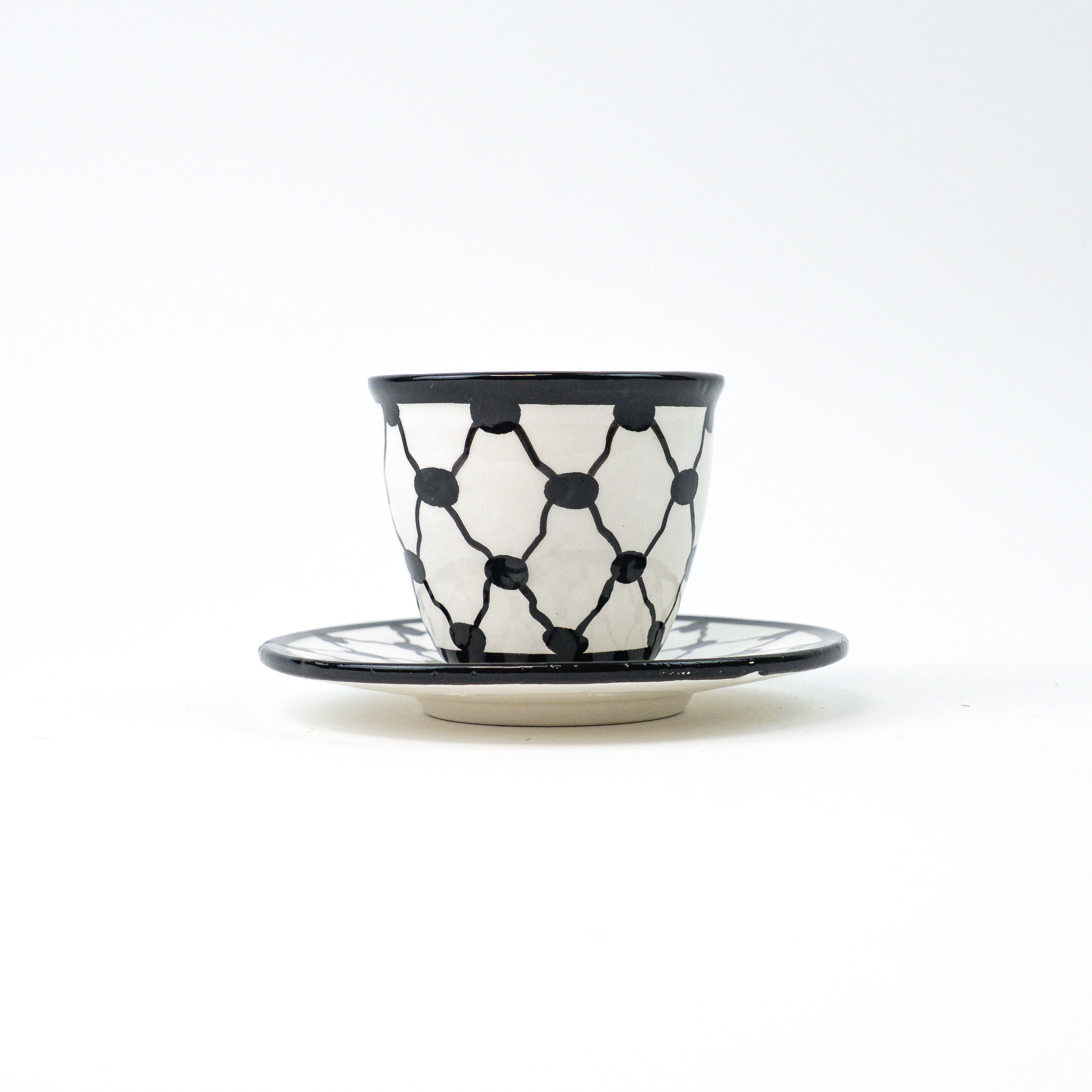 Kuffiyeh Esspressotasse mit unterteller