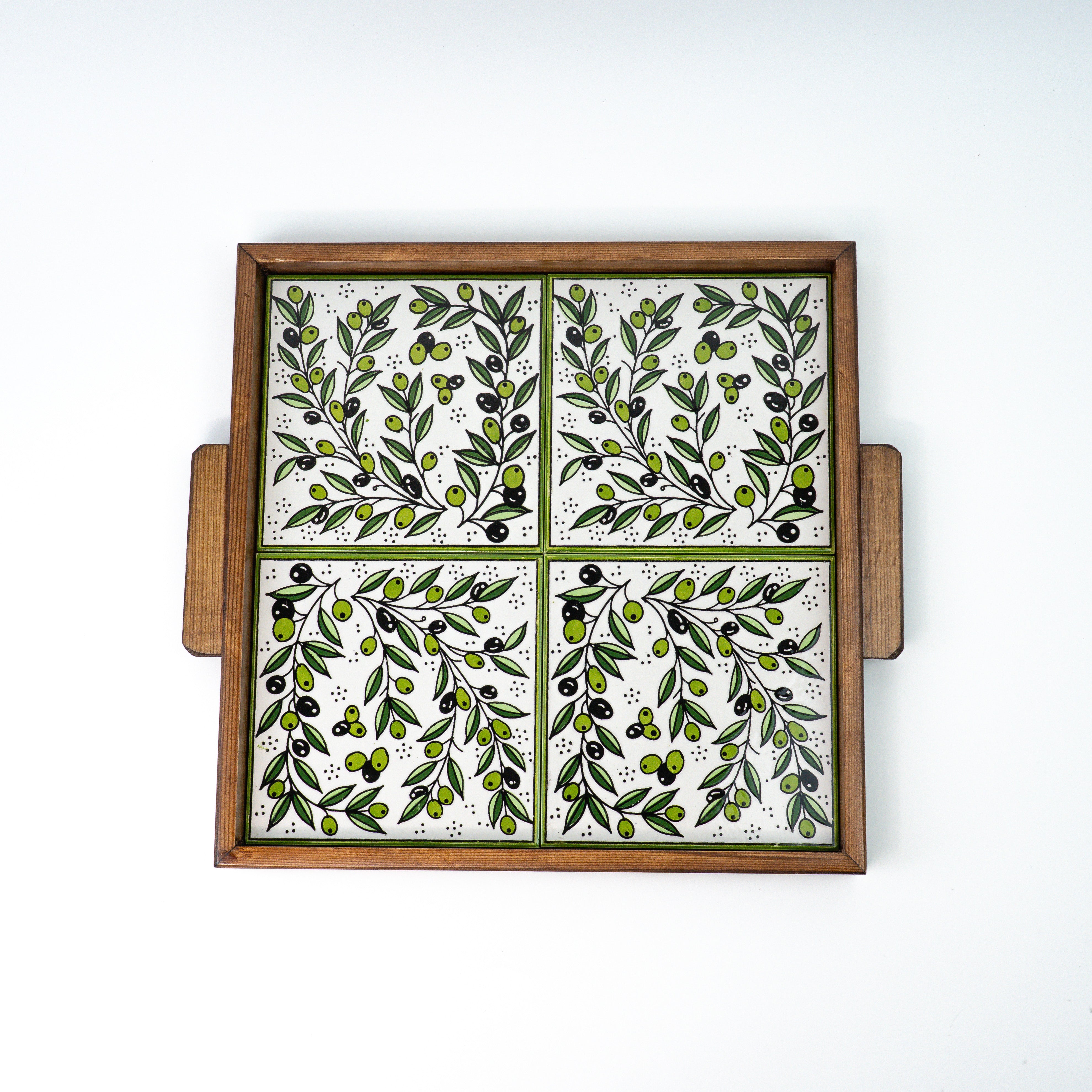 XL serving plate Zaytouna brown