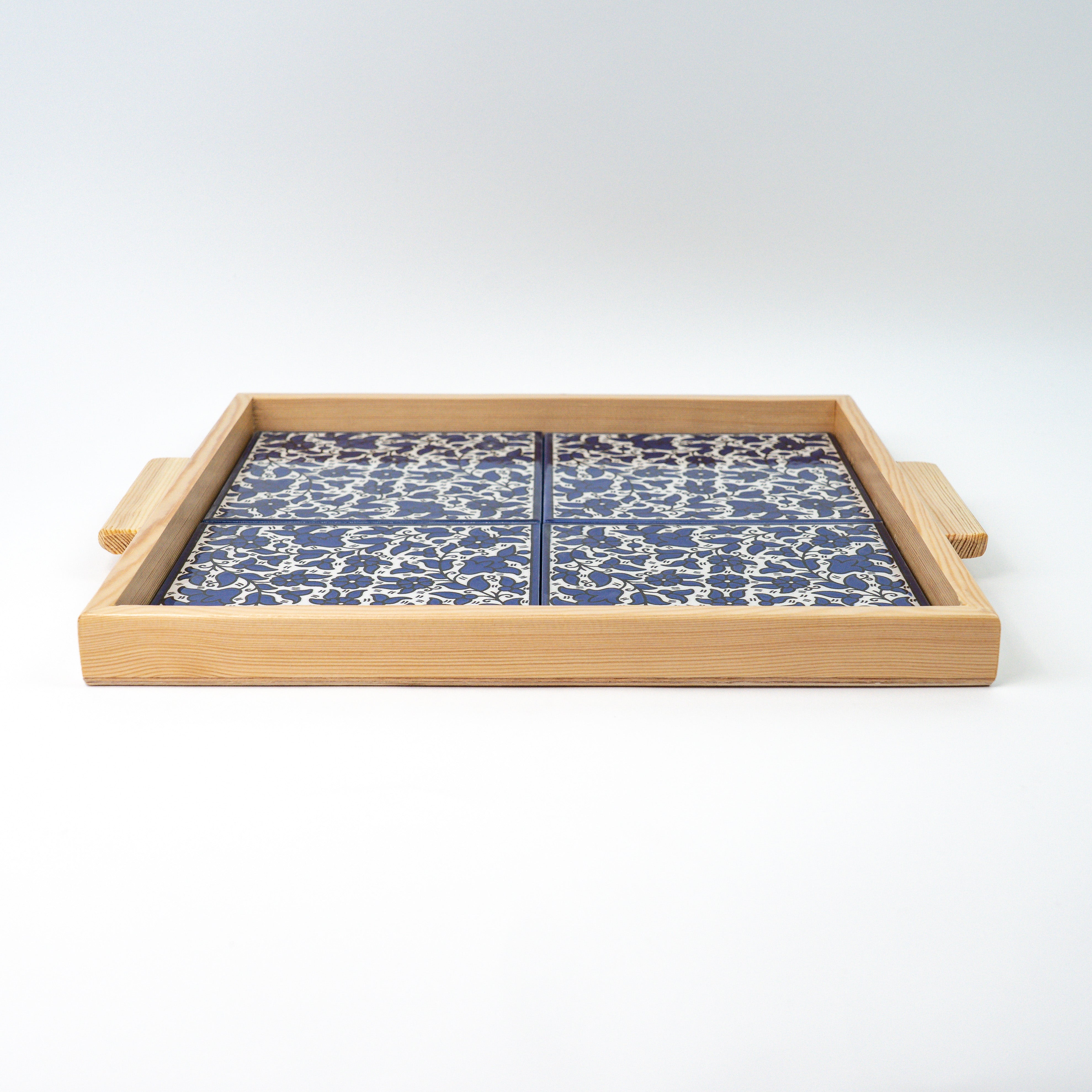 XL Servierplatte Alkhalil blau beige