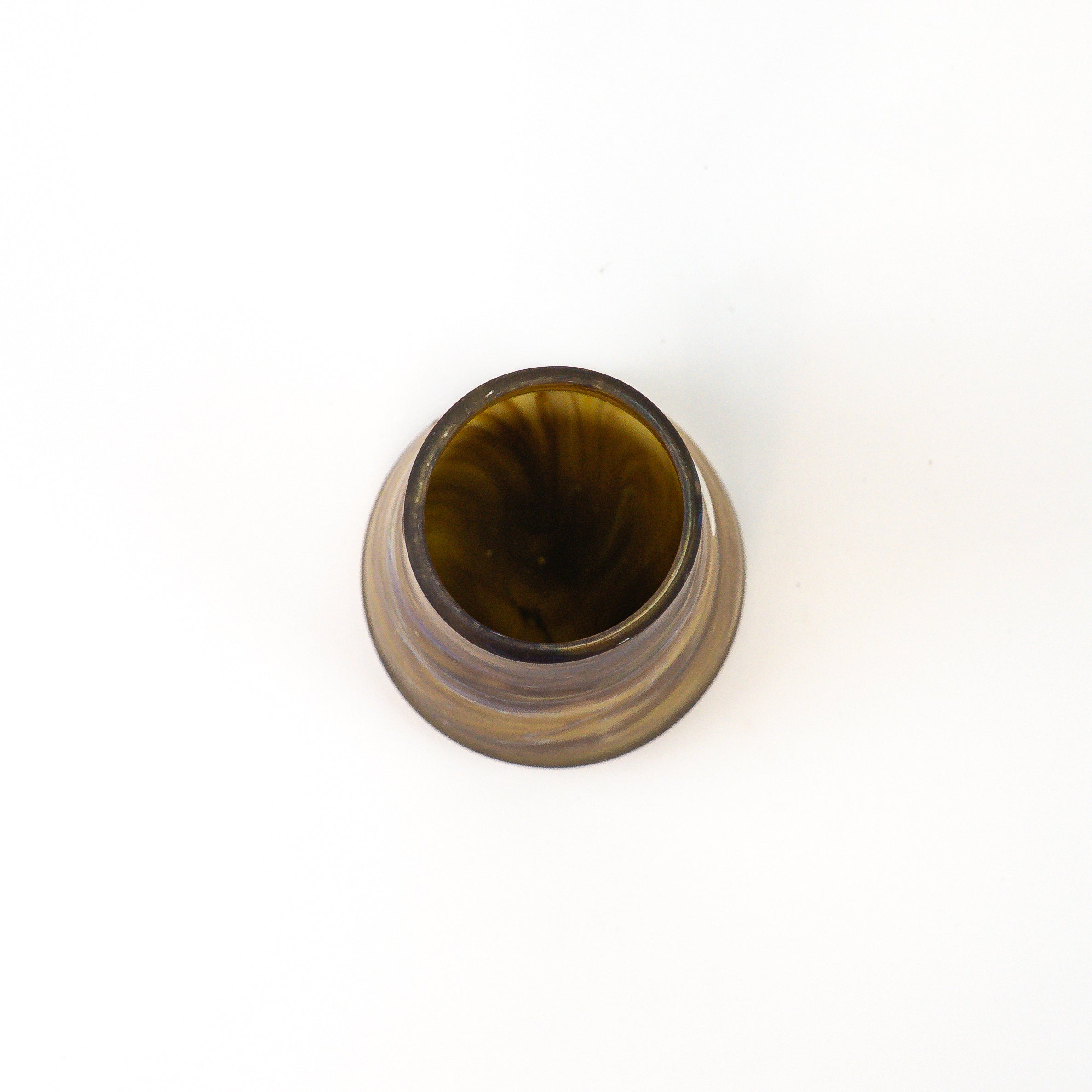 Hebron Vase Braun – Recyceltes Glas & Handgeblasen