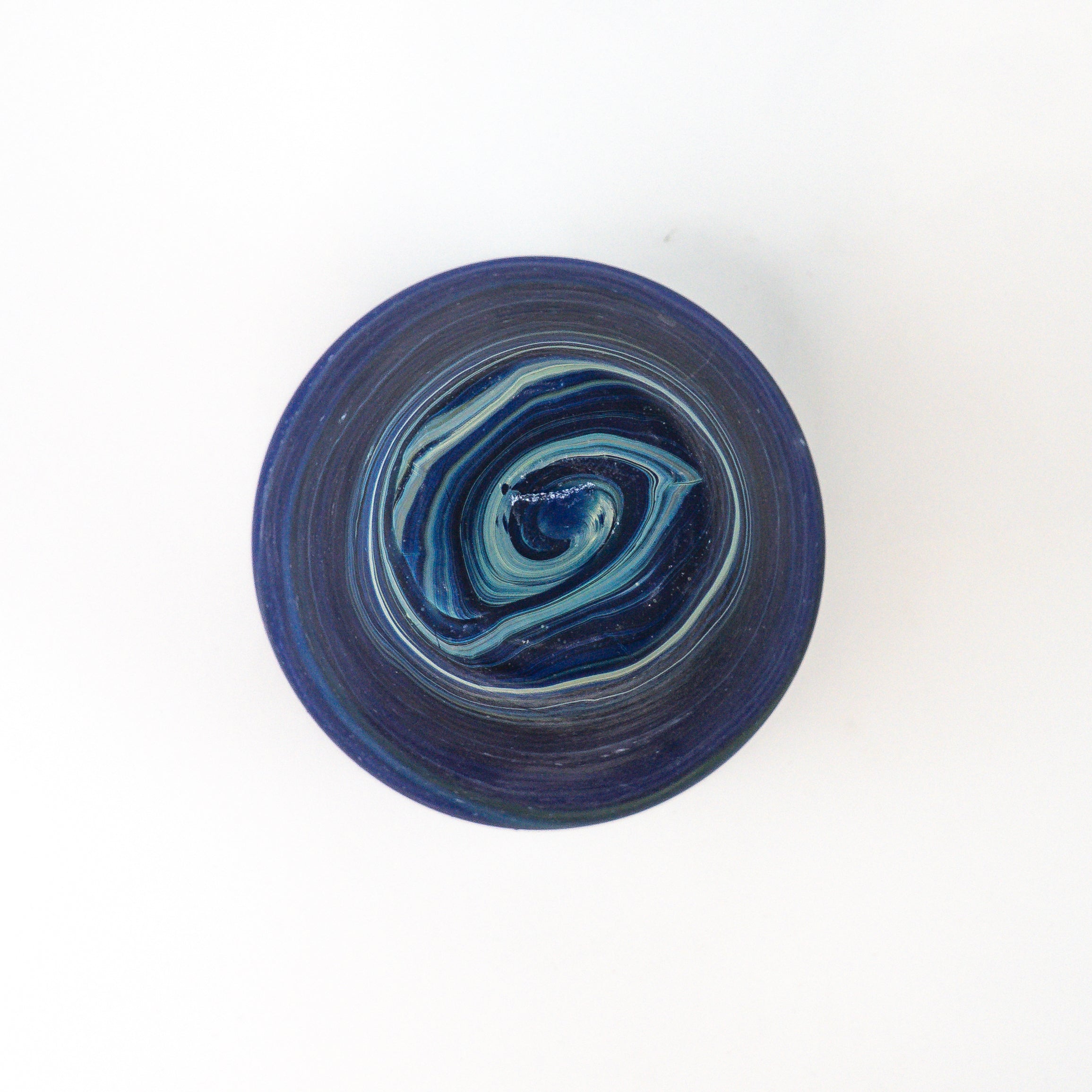 Hebron Vase Blau – Recyceltes Glas & Handgeblasen