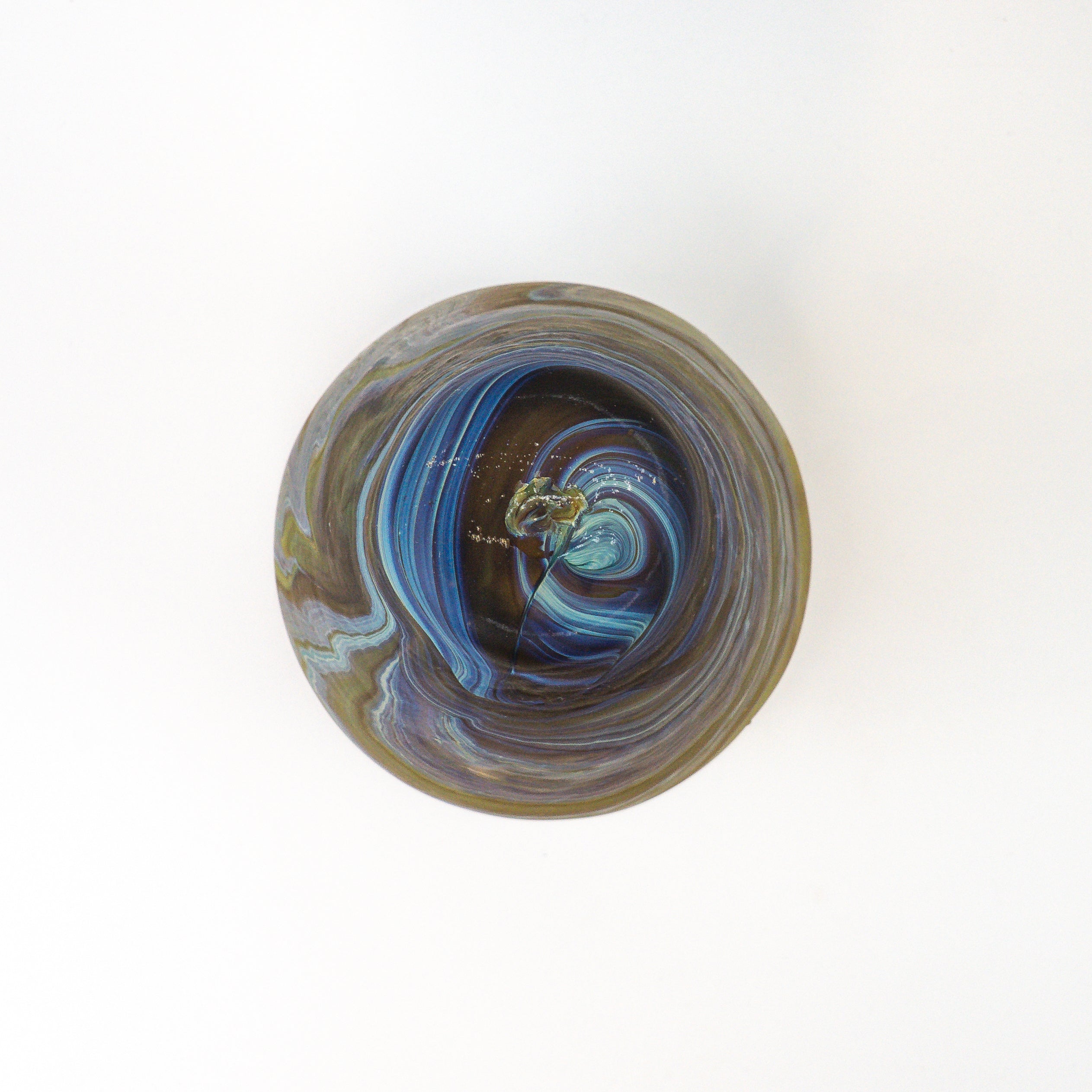 Hebron Vase Braun – Recyceltes Glas & Handgeblasen