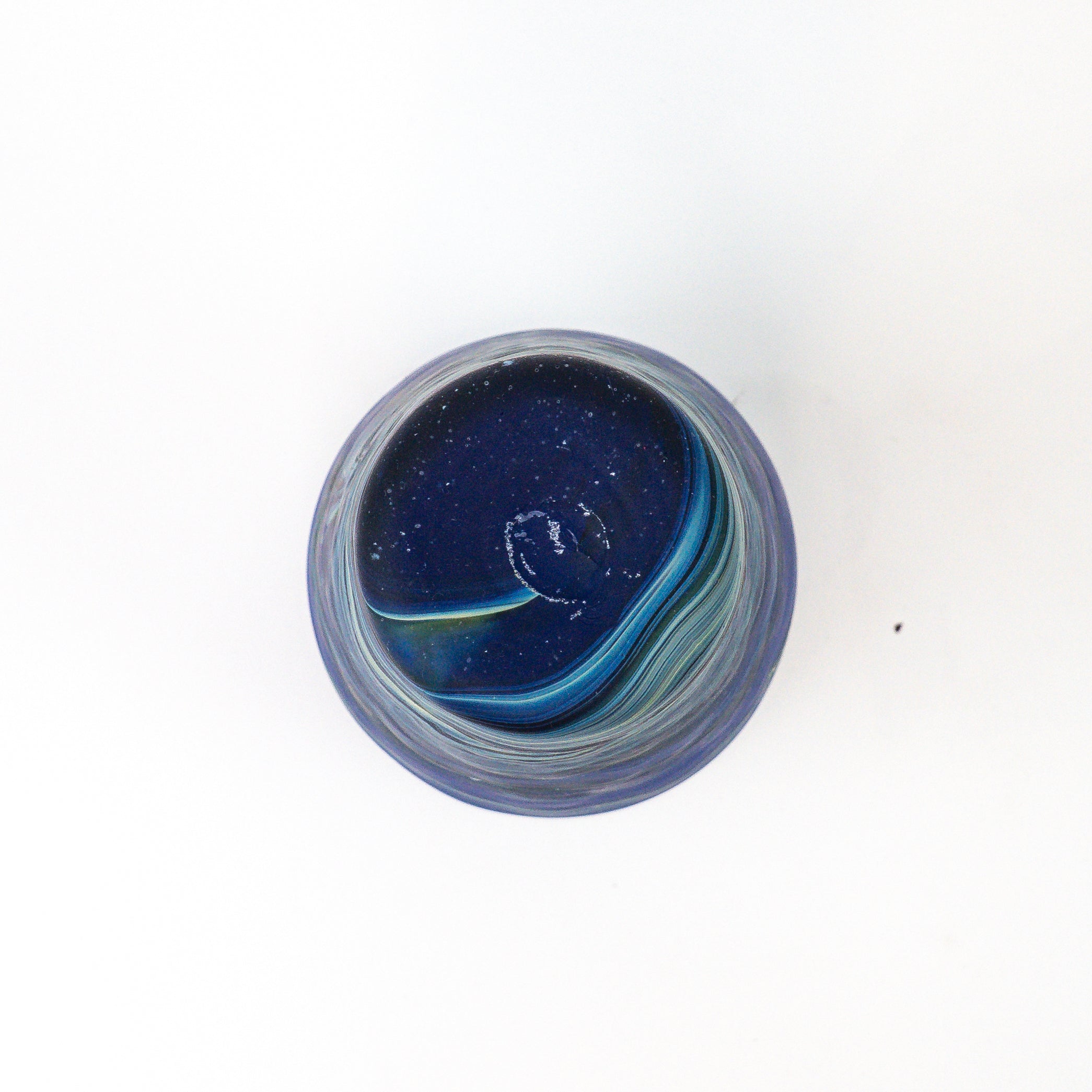 Hebron Vase Blau – Recyceltes Glas & Handgeblasen