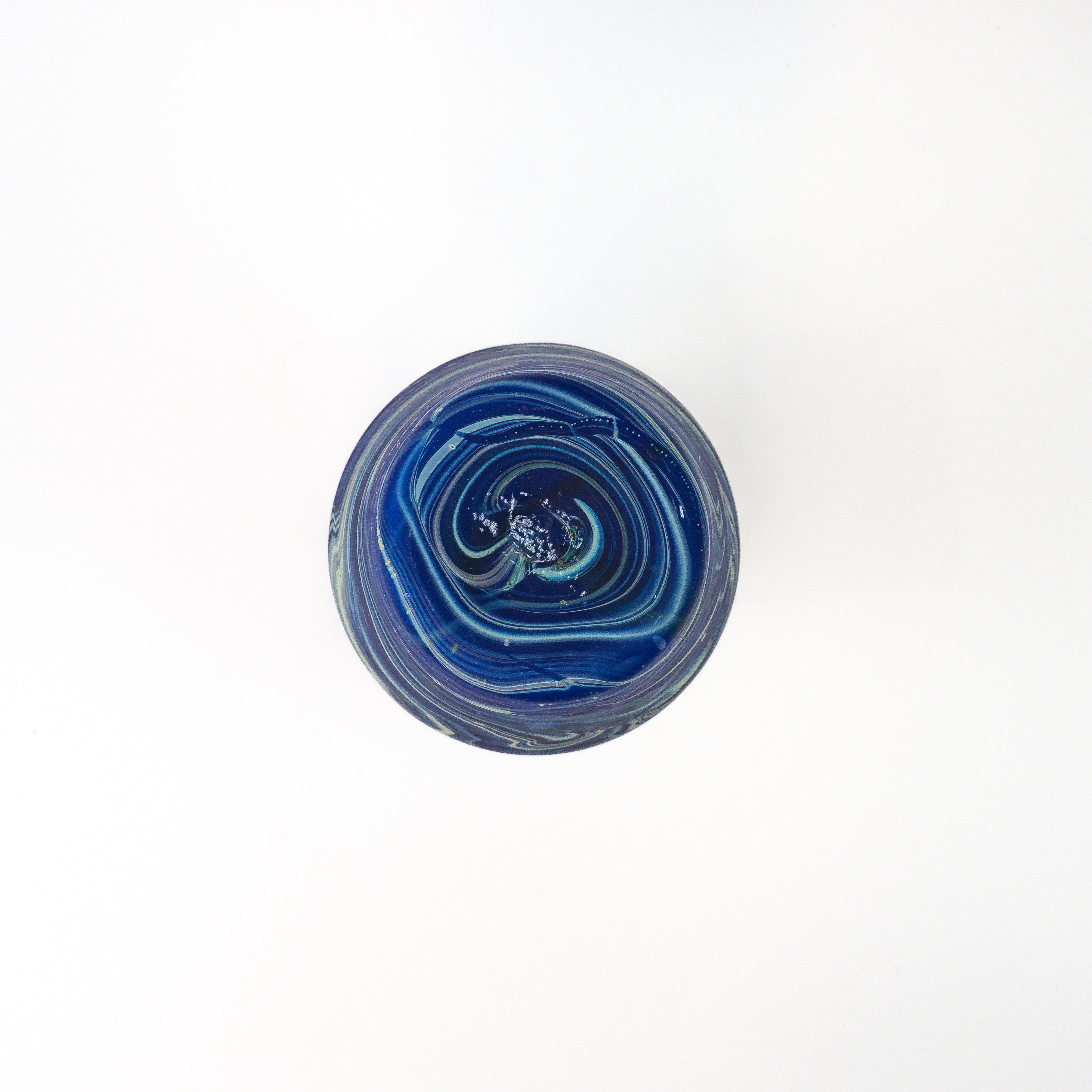 Hebron Blue Carafe – Recycled Glass & Hand-Blown