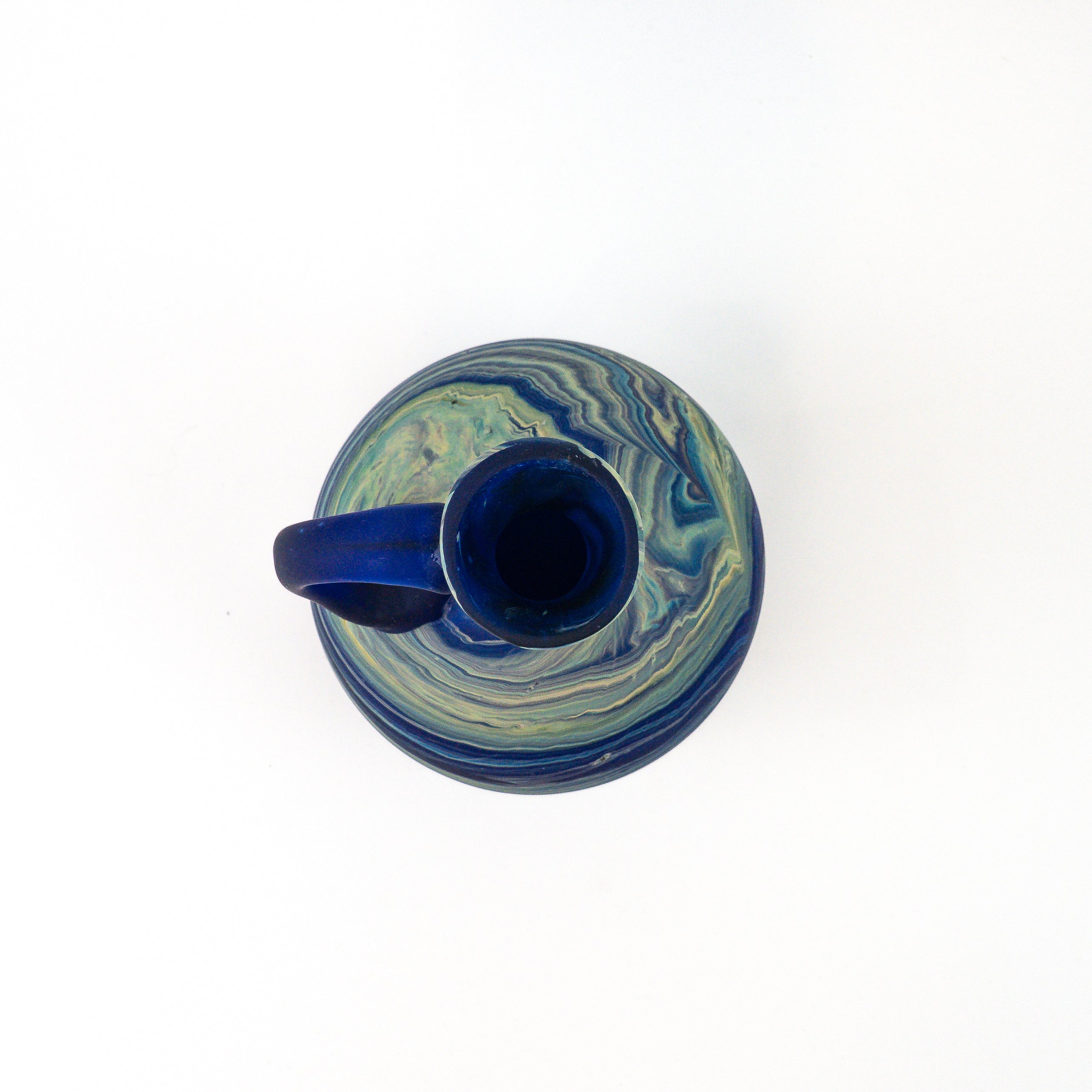 Hebron Blue Carafe – Recycled Glass & Hand-Blown