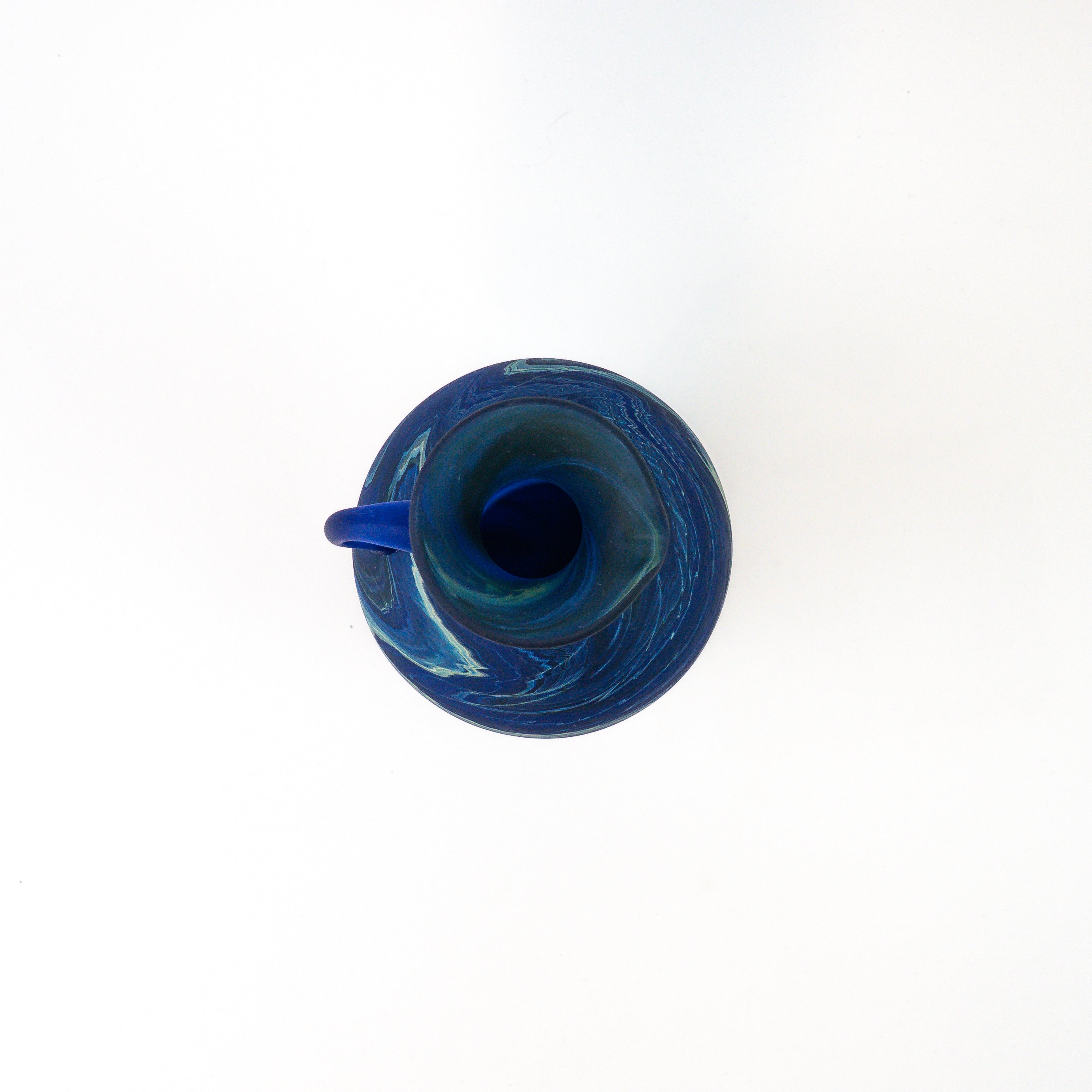 Hebron Blue Carafe – Recycled Glass & Hand-Blown