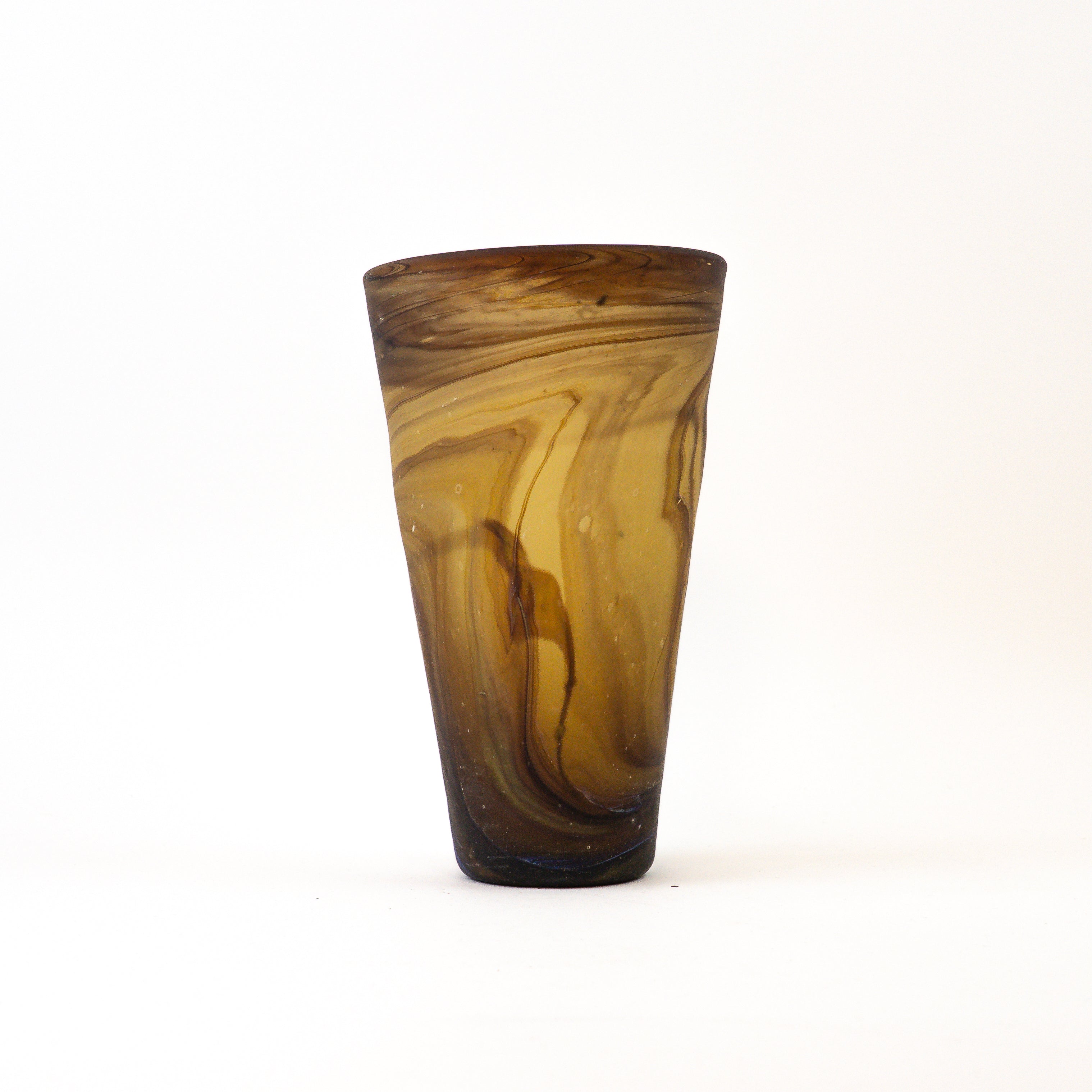 Hebron Vase Brown – Recycled Glass & Handblown