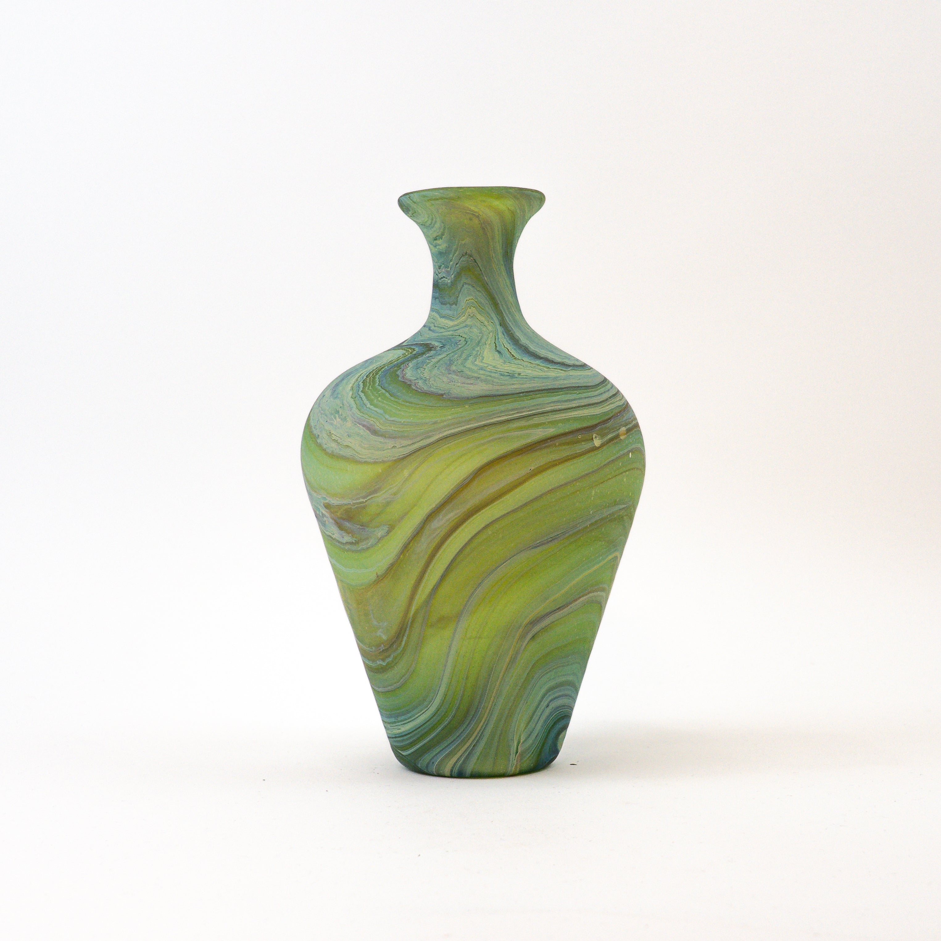 Hebron Carafe / Vase Green – Recycled Glass & Handblown