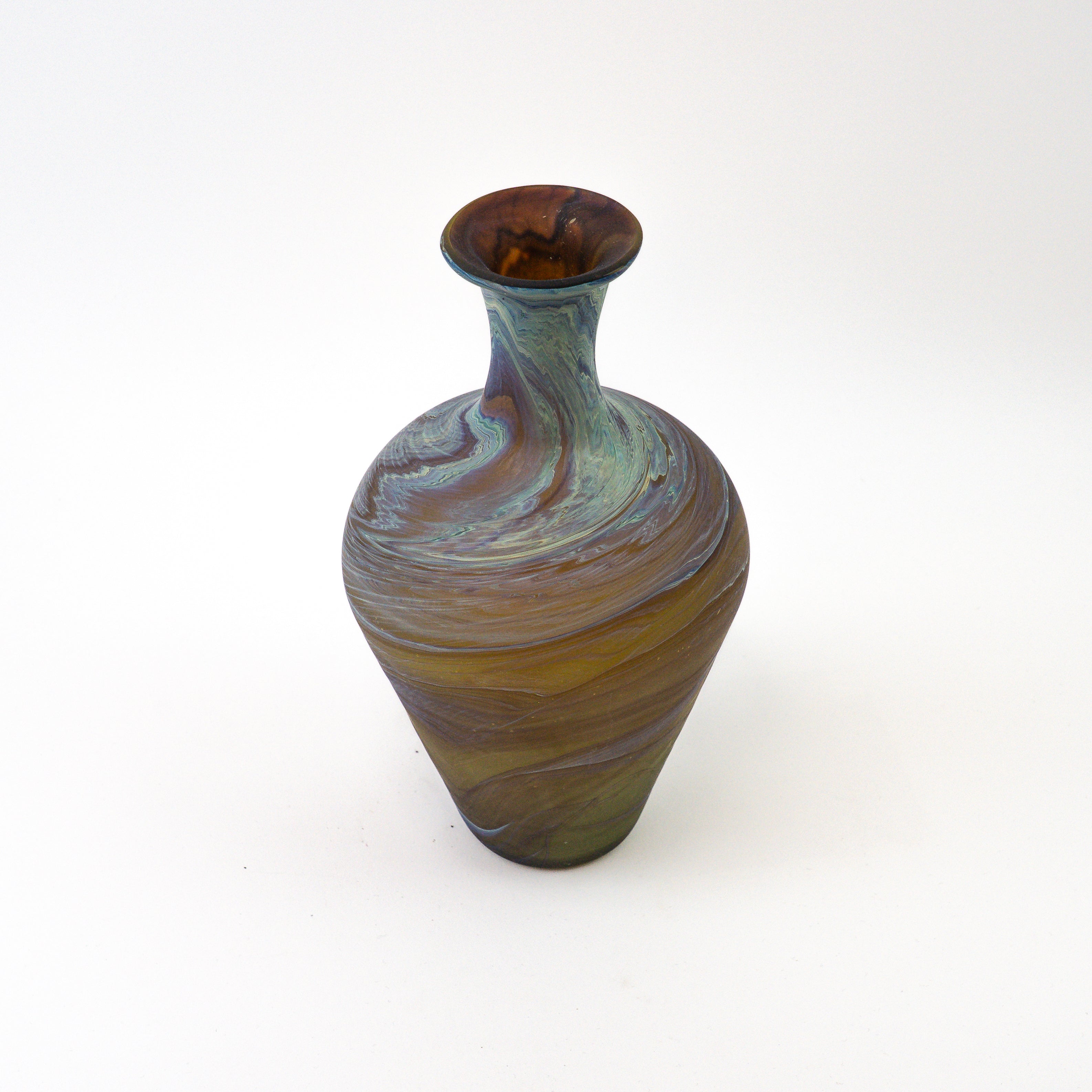 Hebron Carafe / Vase brown – Recycled glass & Handblown