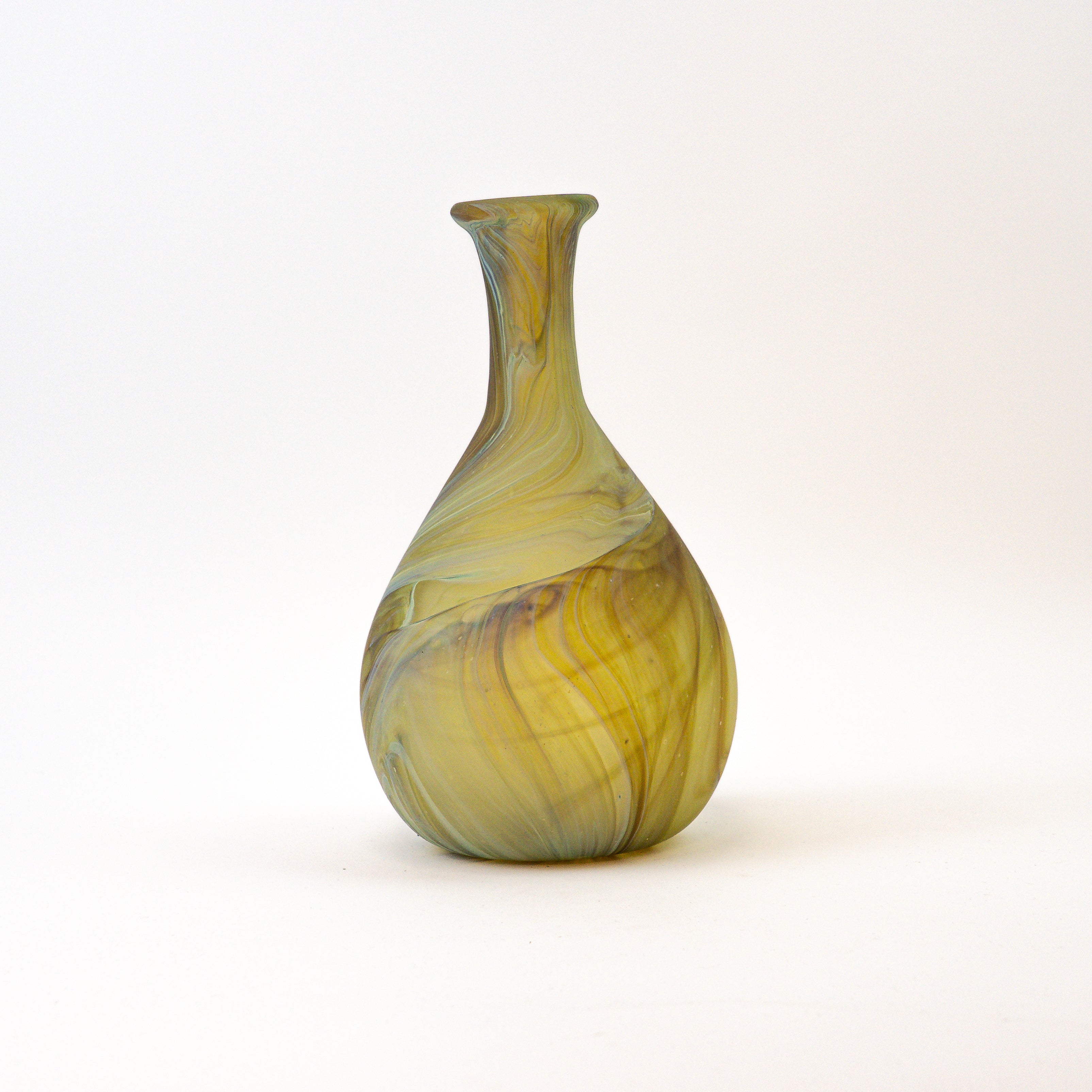Hebron Carafe / Vase Lime Green – Recycled Glass & Handblown