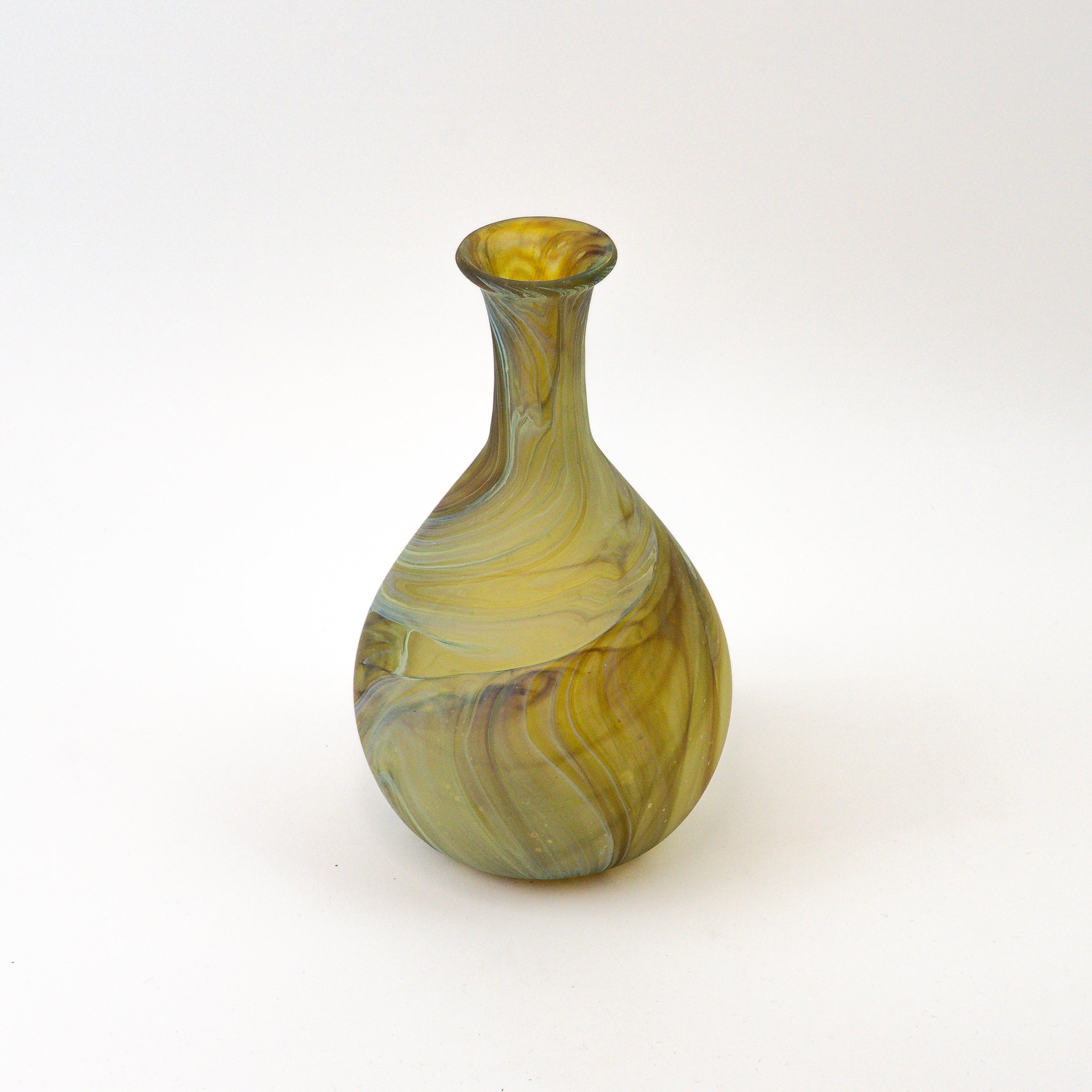 Hebron Carafe / Vase Lime Green – Recycled Glass & Handblown