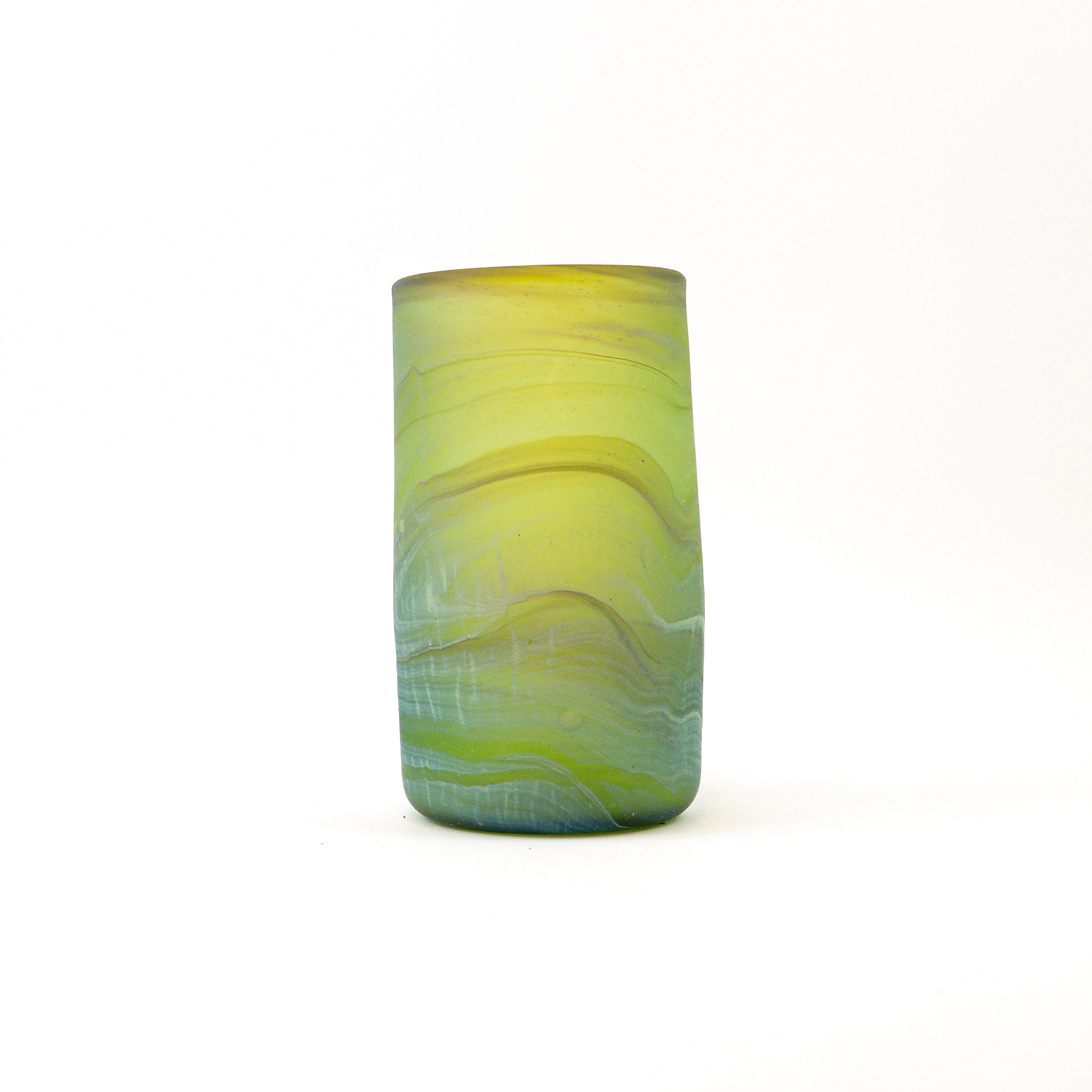 Hebron Vase Green – Recycled Glass & Handblown
