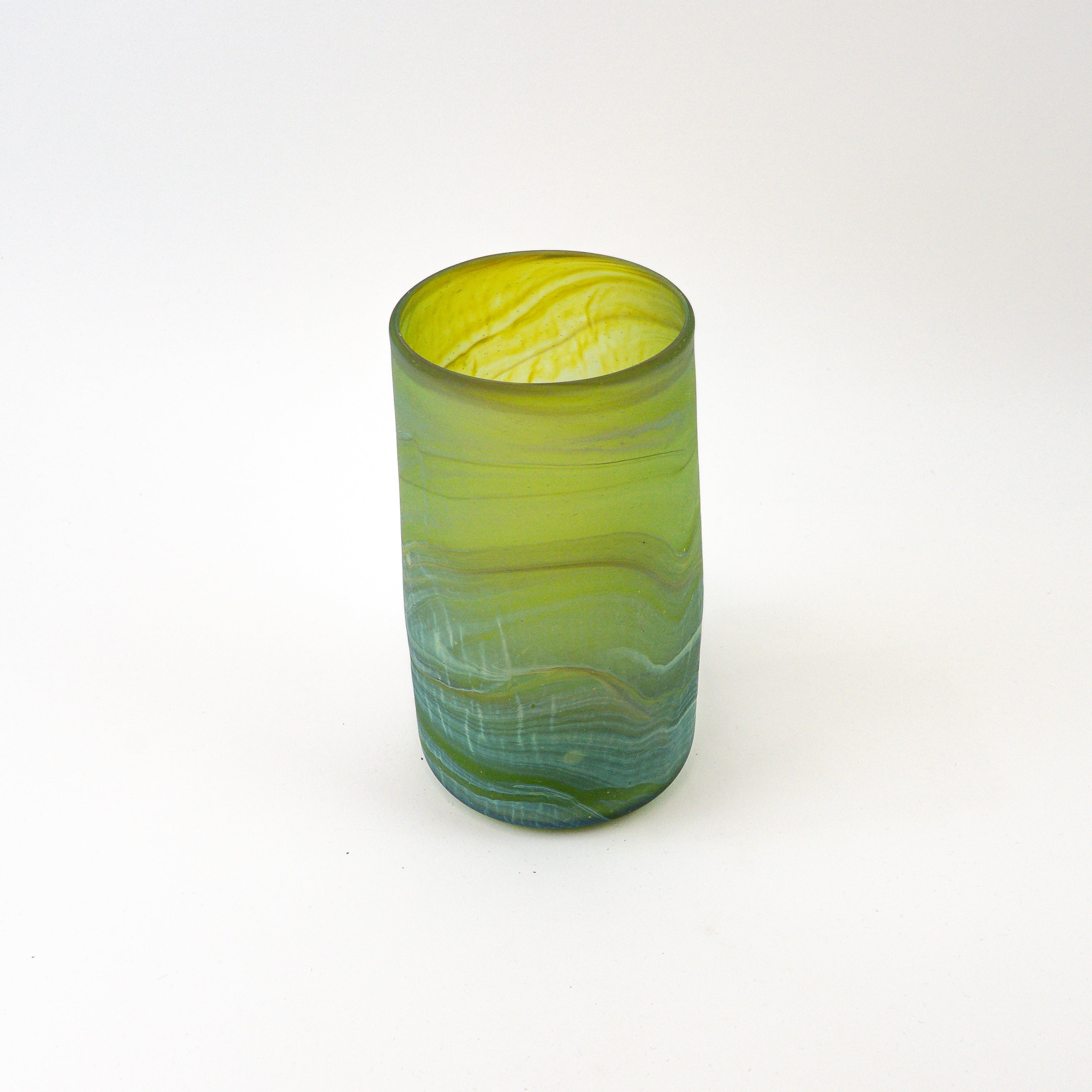 Hebron Vase Green – Recycled Glass & Handblown