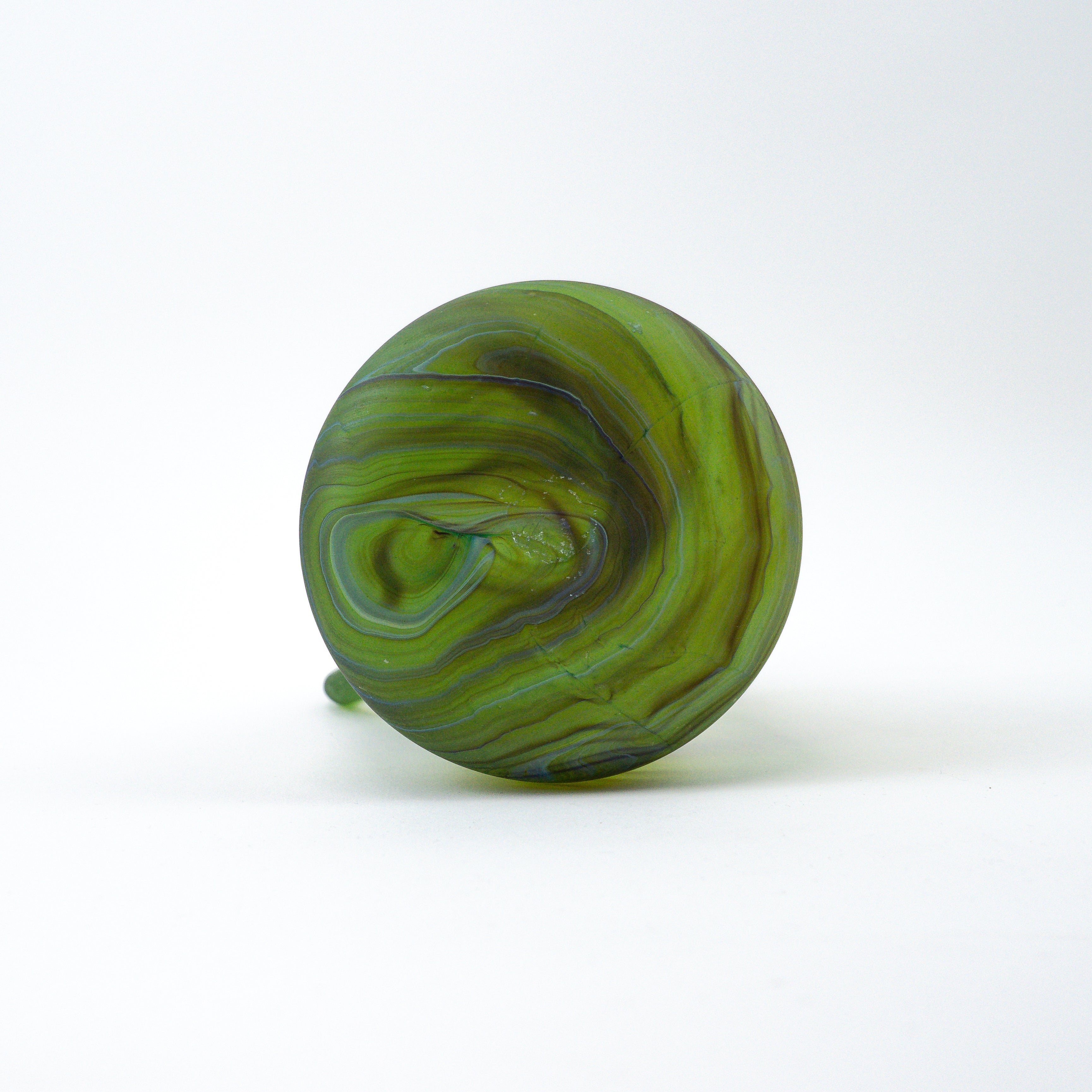 Hebron Carafe Green Brown – Recycled Glass & Hand-blown