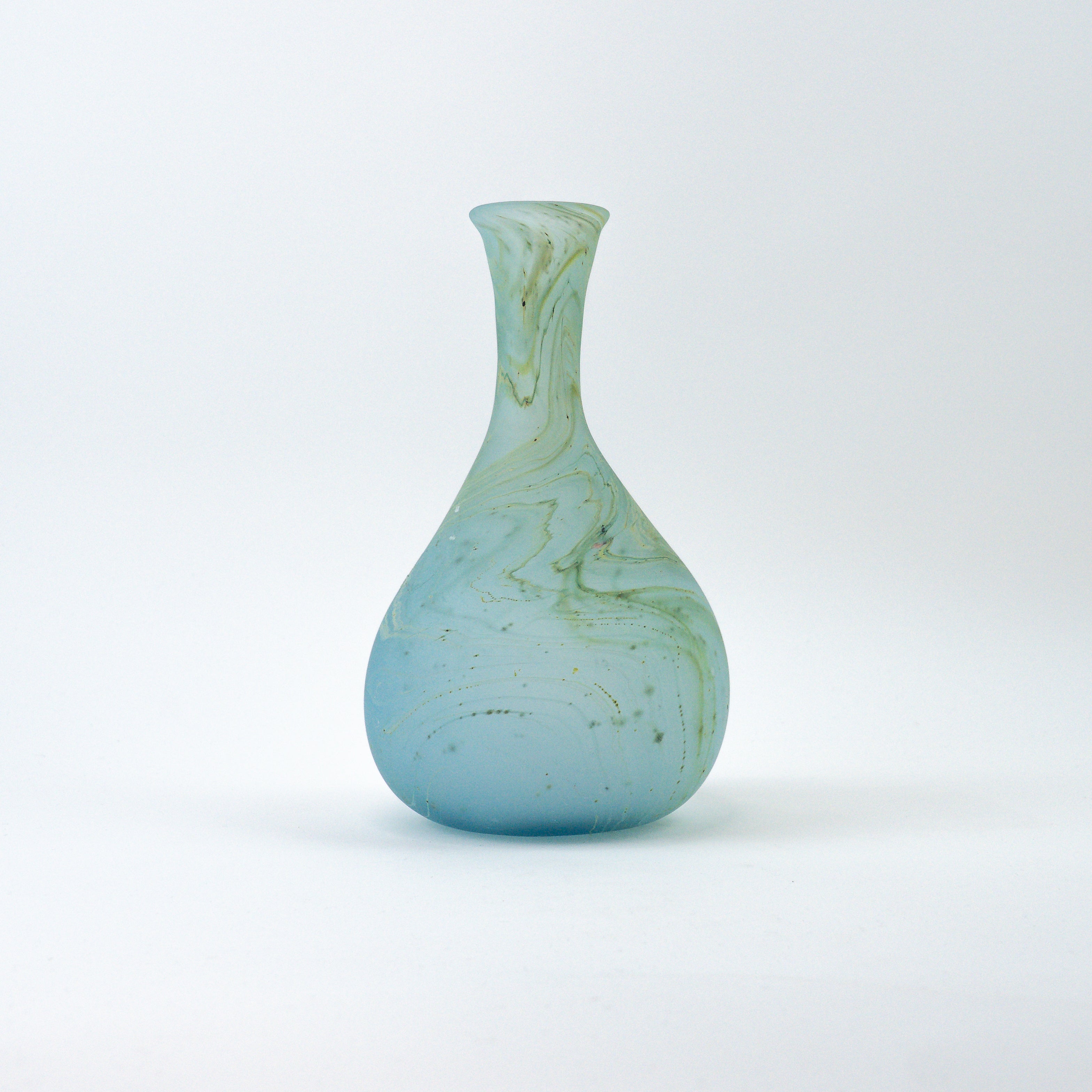 Hebron Carafe / Vase Sky Blue – Recycled Glass & Handblown