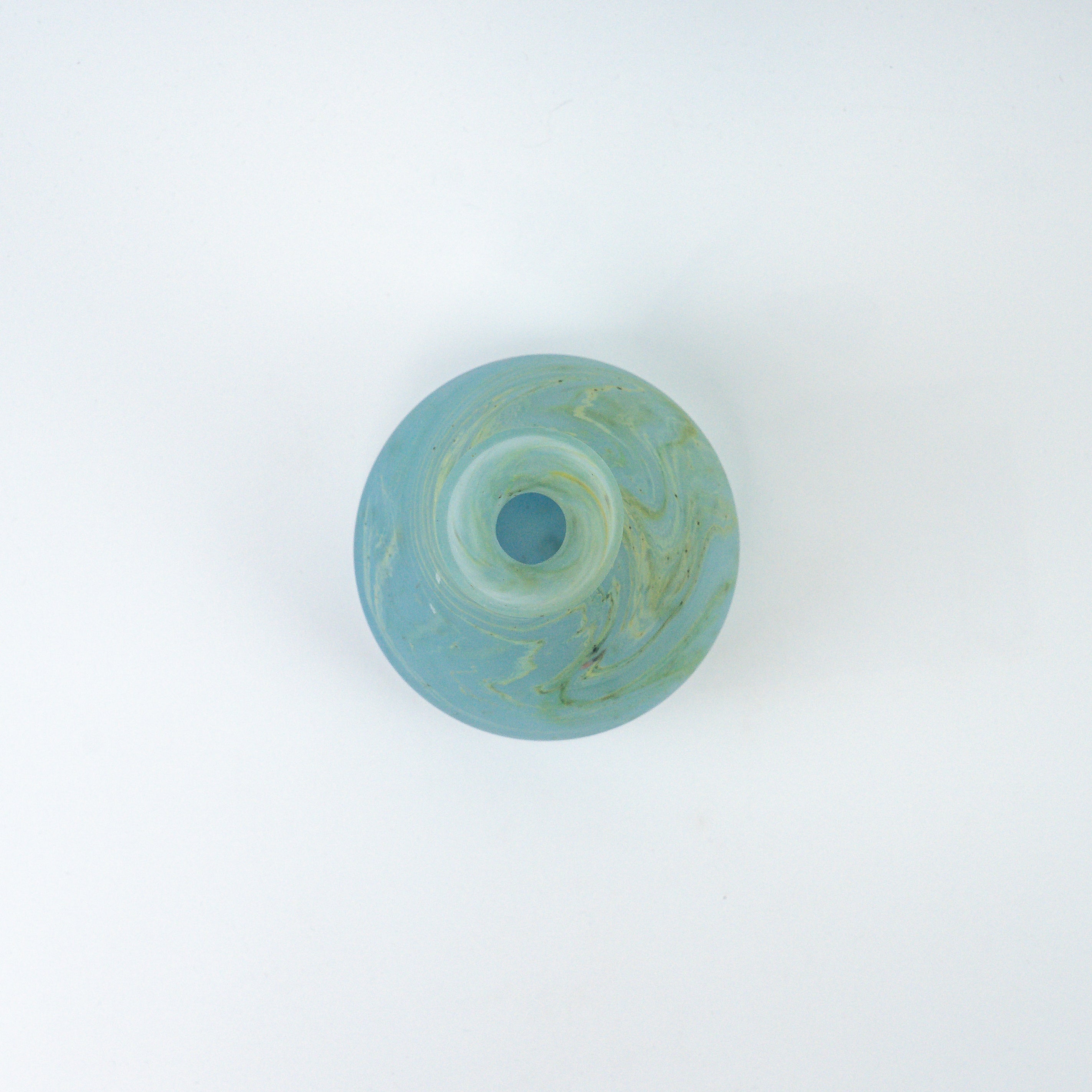 Hebron Carafe / Vase Sky Blue – Recycled Glass & Handblown