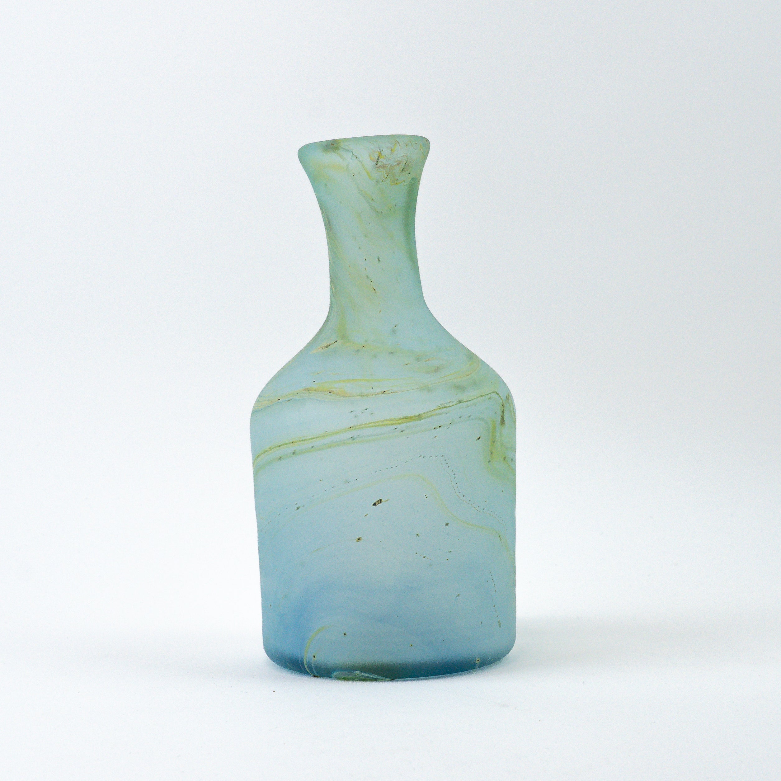 Hebron Carafe / Vase Sky Blue – Recycled Glass & Hand-blown